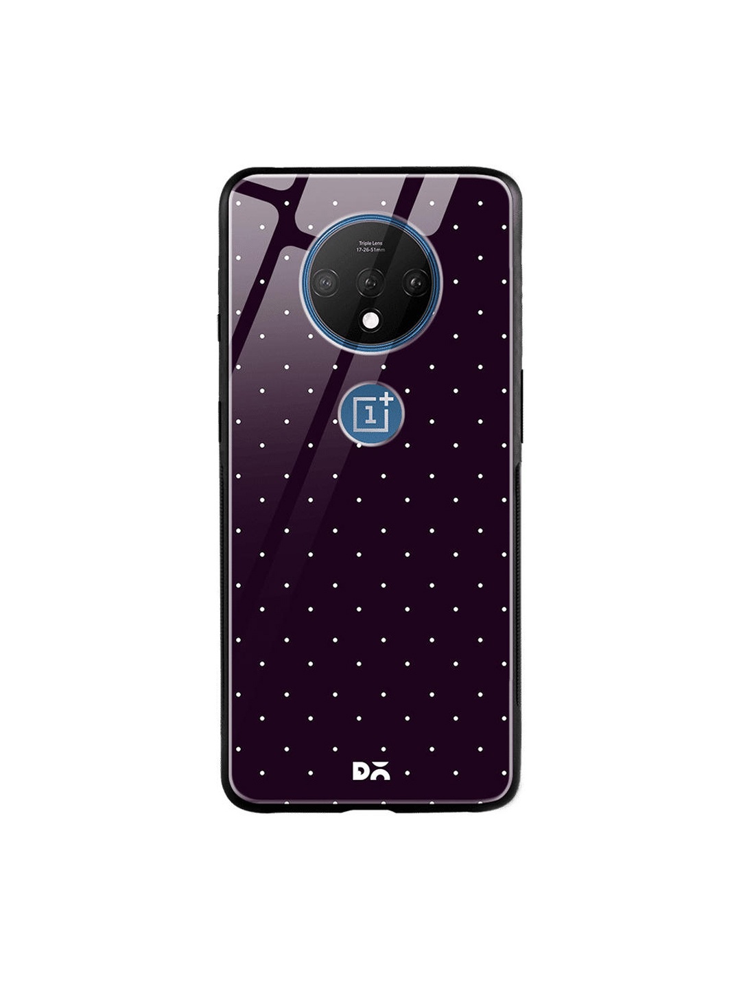 

DailyObjects Purple & White Constellation Dots Plum OnePlus 7T Glass Case