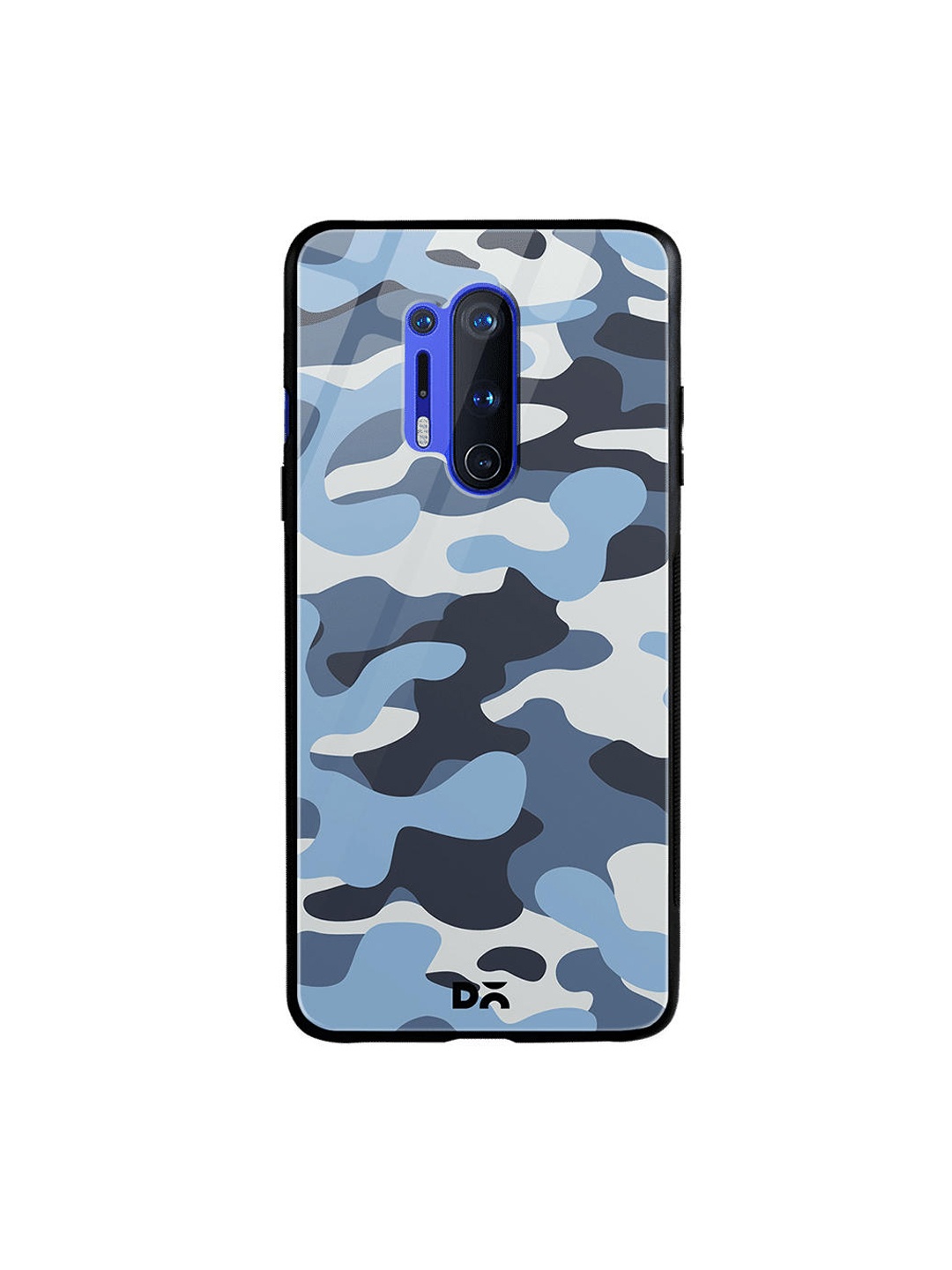 

DailyObjects Blue & Grey Camouflage Aqua OnePlus 8 Pro Glass Case