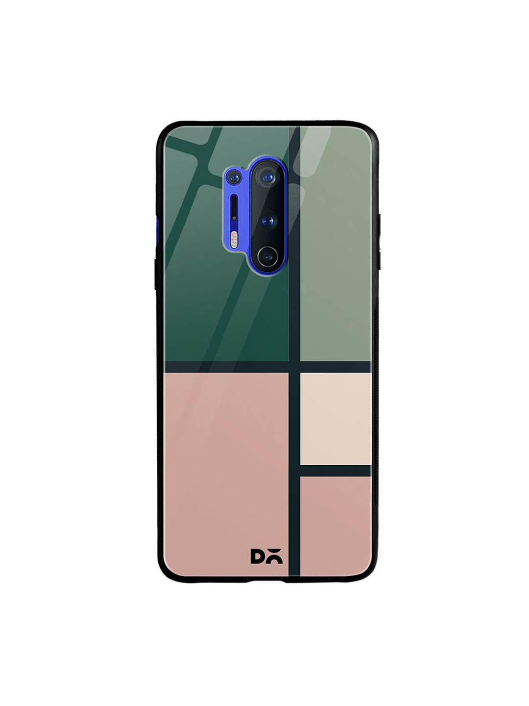 

DailyObjects Green & Peach-Coloured Window OnePlus 8 Pro Glass Case