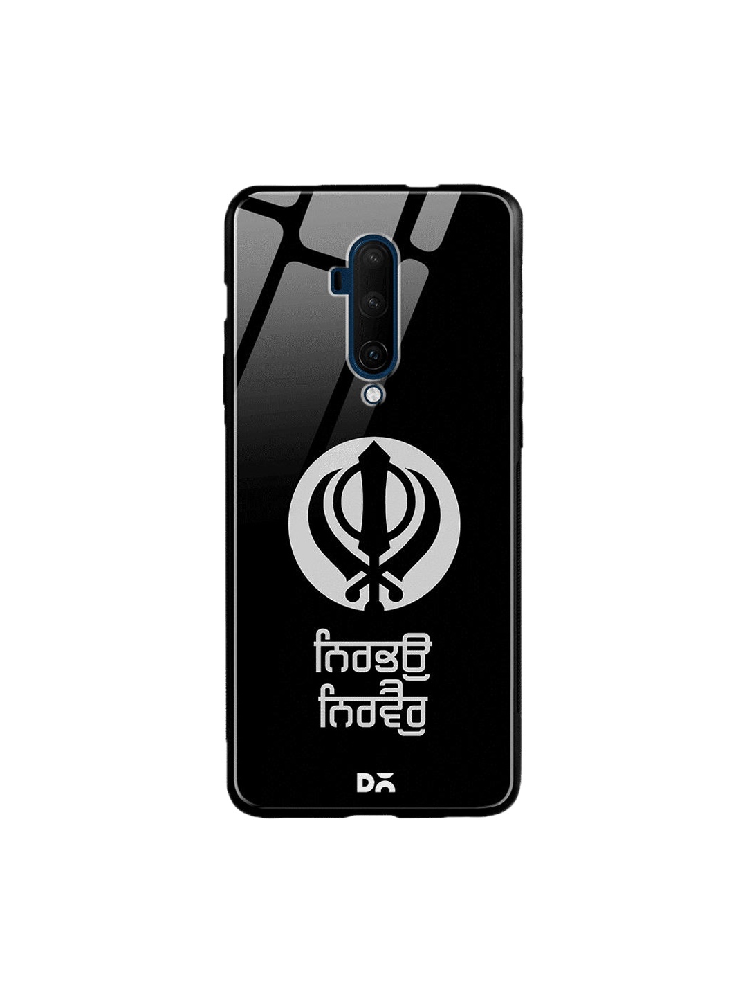 

DailyObjects Black & White Nirbhau Nirvair OnePlus 7 Pro Glass Cover