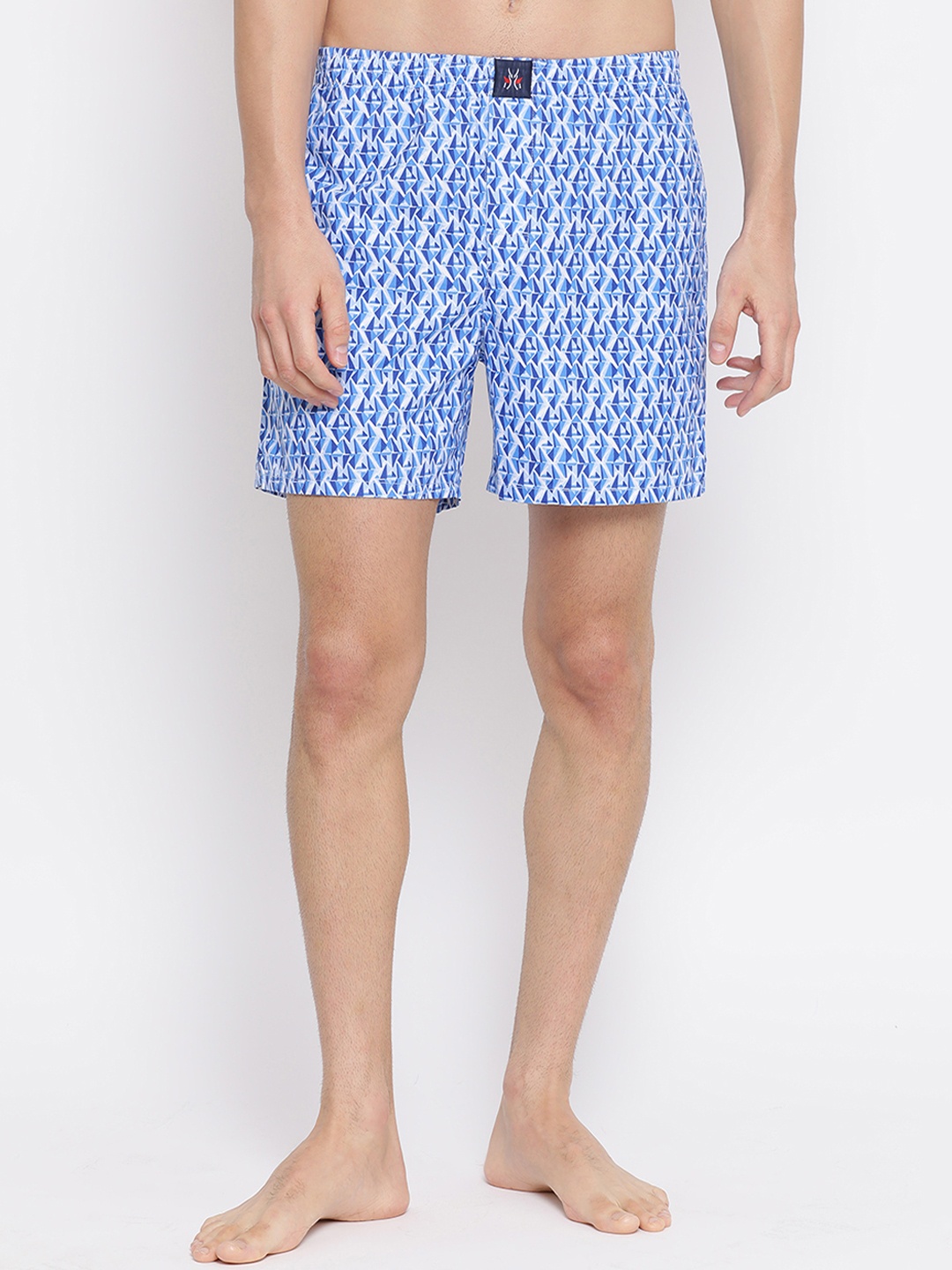 

Crimsoune Club Men Blue & White Printed Pure Cotton Boxers BX4076
