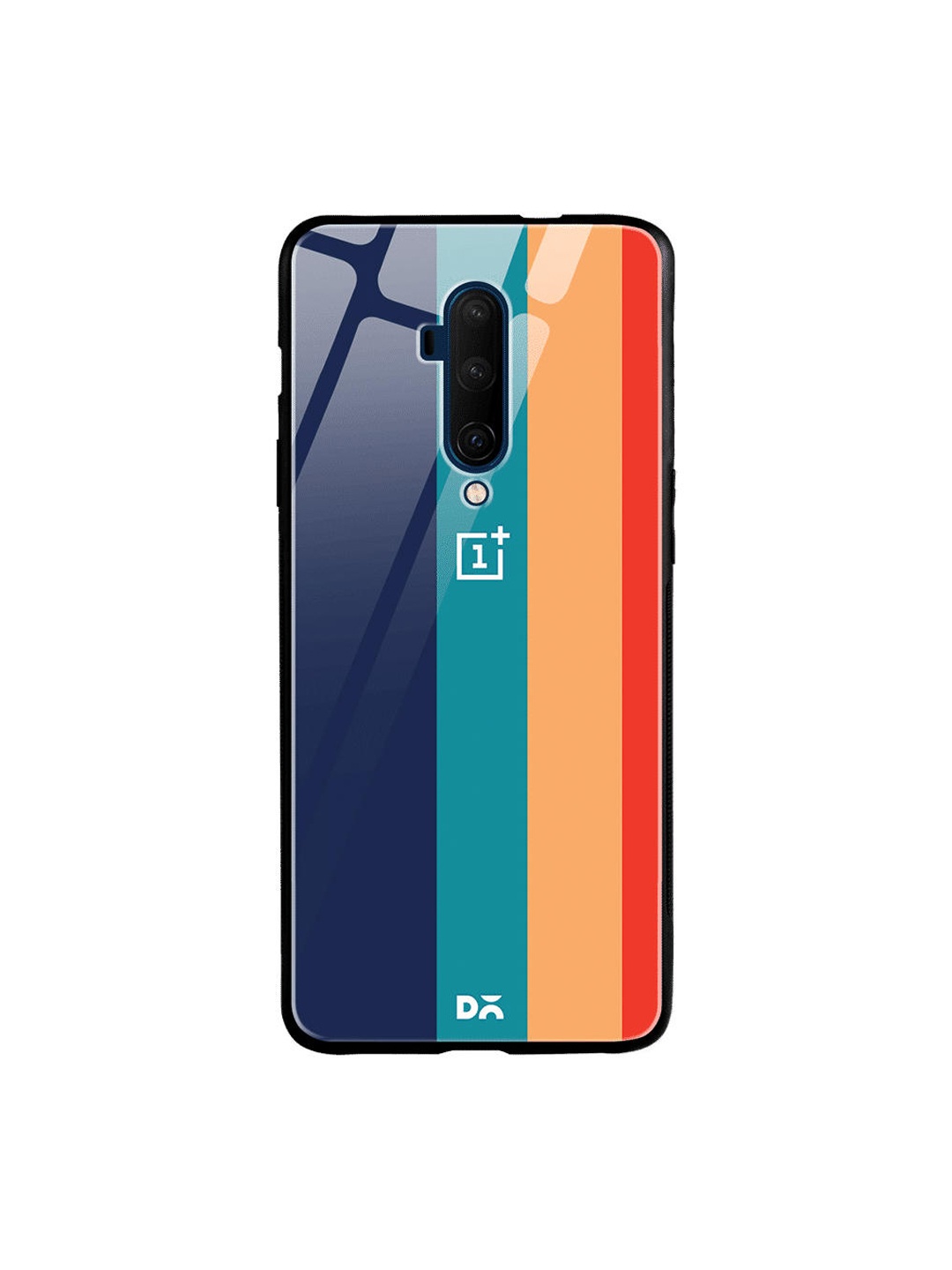 

DailyObjects Navy Blue & Orange Vertical OnePlus 7T Pro Glass Cover