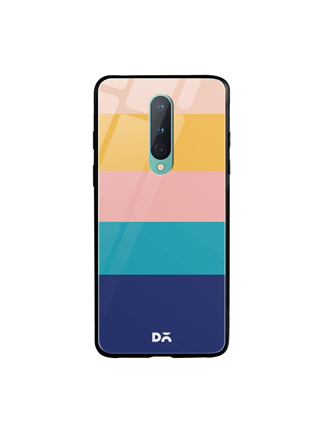 

DailyObjects Blue & Peach-Coloured Quin OnePlus 8 Glass Case