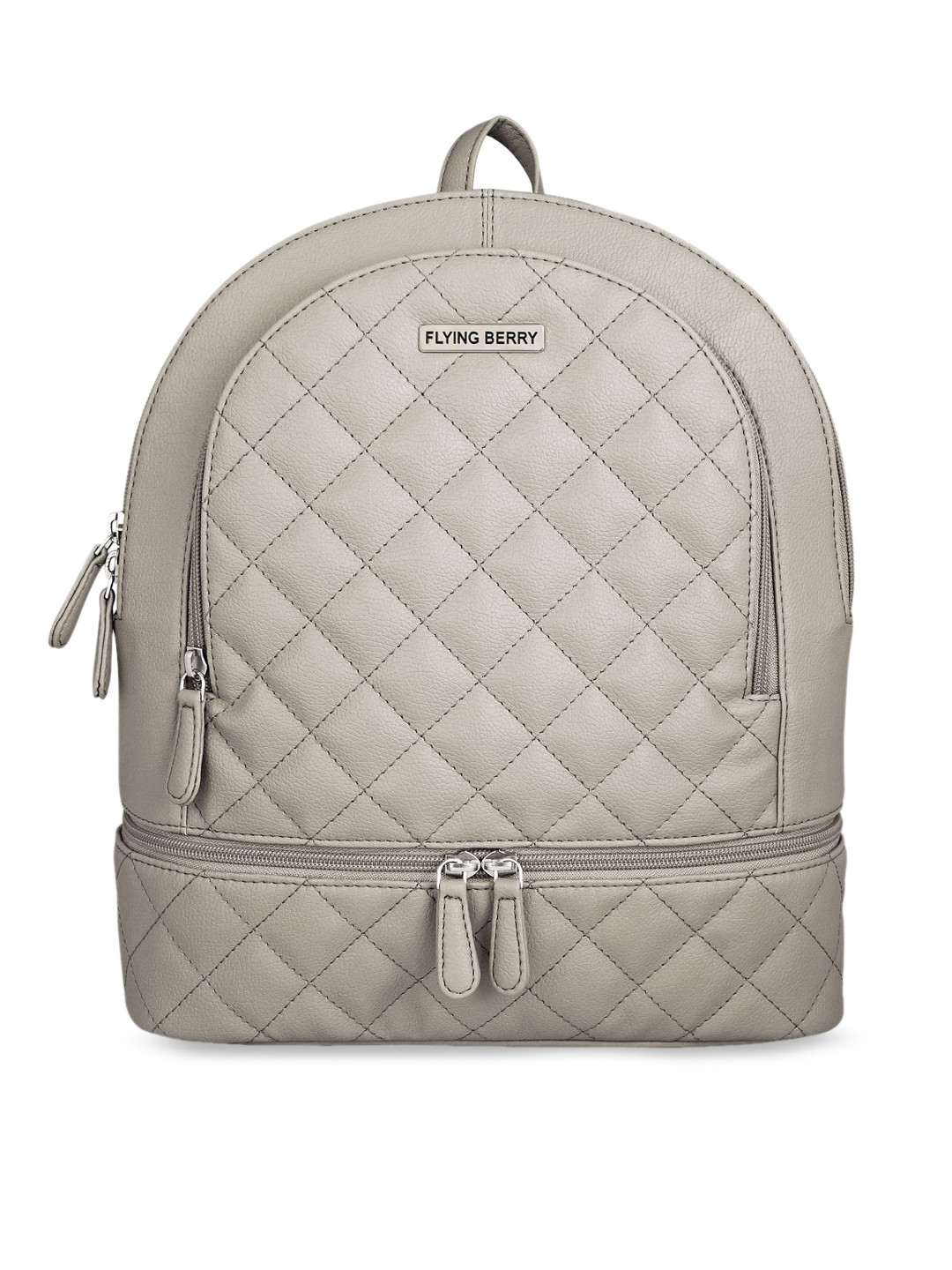 

FLYING BERRY Women Grey Solid Backpack