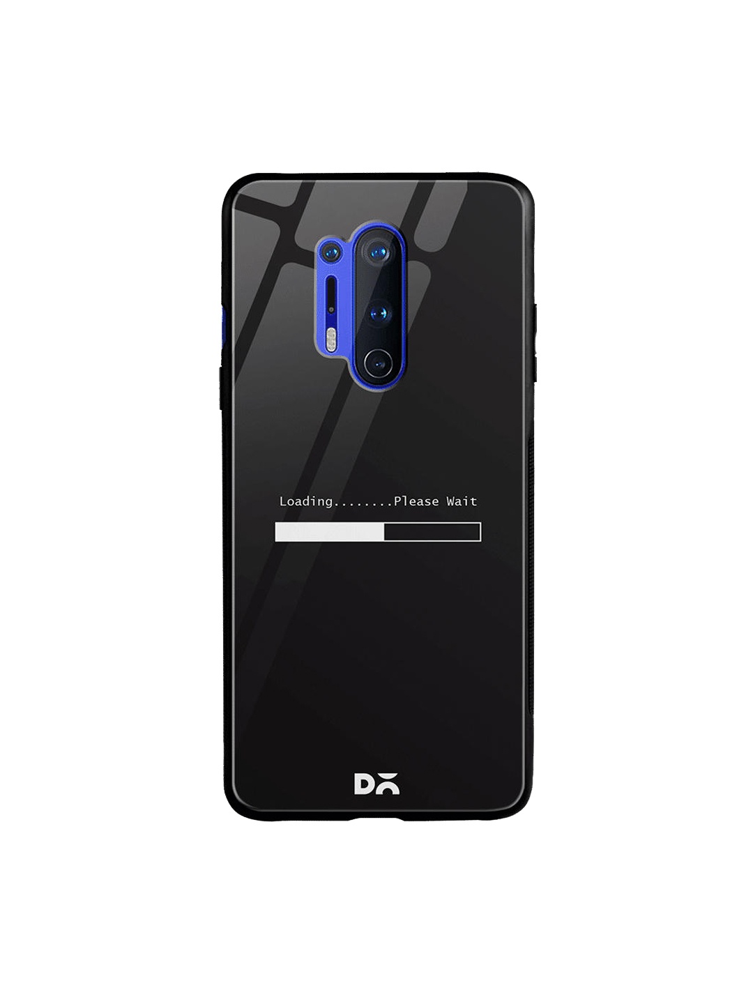 DailyObjects Black & White Loading Dialog OnePlus 8 Pro Glass Cover