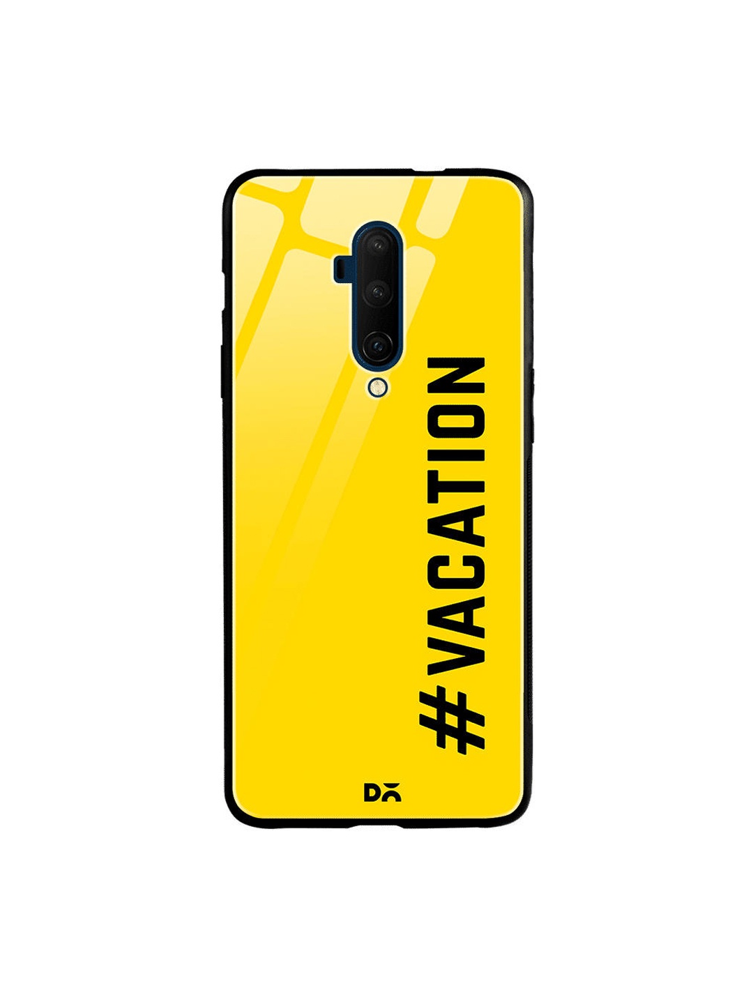 

DailyObjects Yellow & Black Vacationing OnePlus 7T Pro Glass Case
