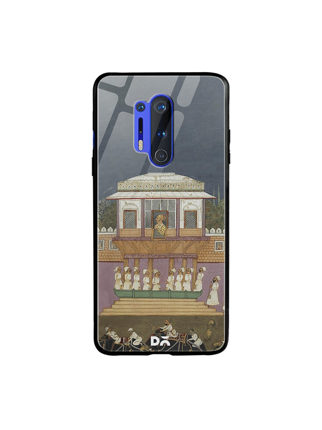 

DailyObjects Grey & Brown Royal Parade OnePlus 8 Pro Glass Case