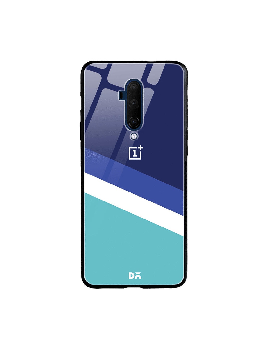

DailyObjects Blue & White Aqua Angles OnePlus 7T Pro Glass Case