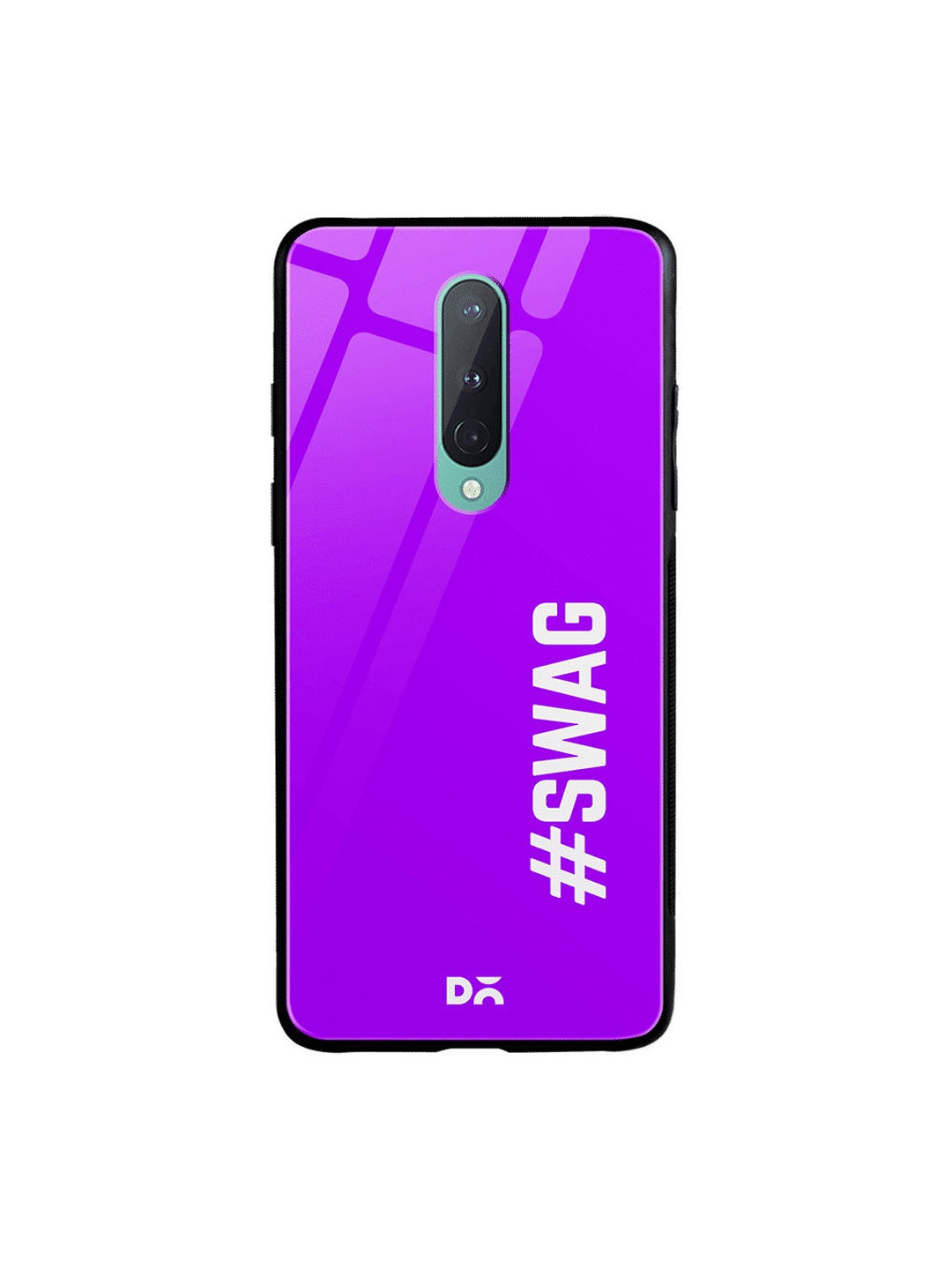 DailyObjects Purple & White Swag OnePlus 8 Glass Case