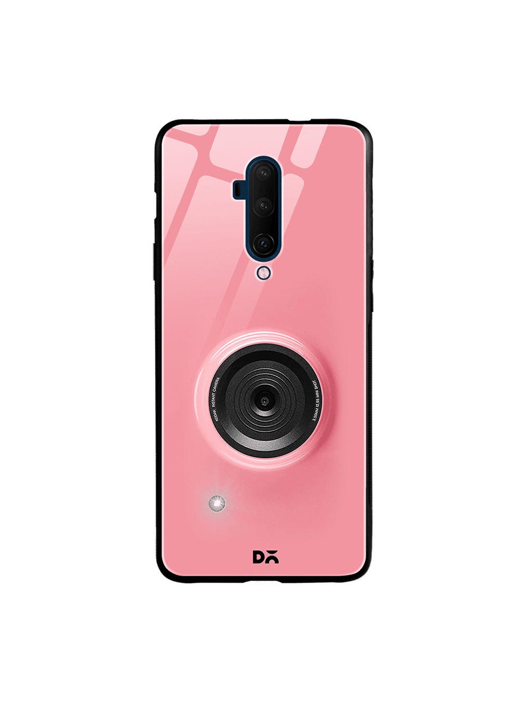 

DailyObjects Pink & Black Kodak Camera OnePlus 7T Pro Glass Case