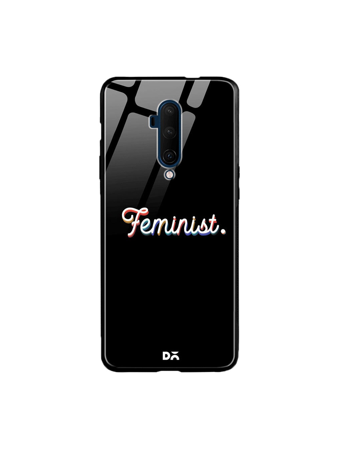 

DailyObjects Black & White The Feminist OnePlus 7T Pro Glass Case