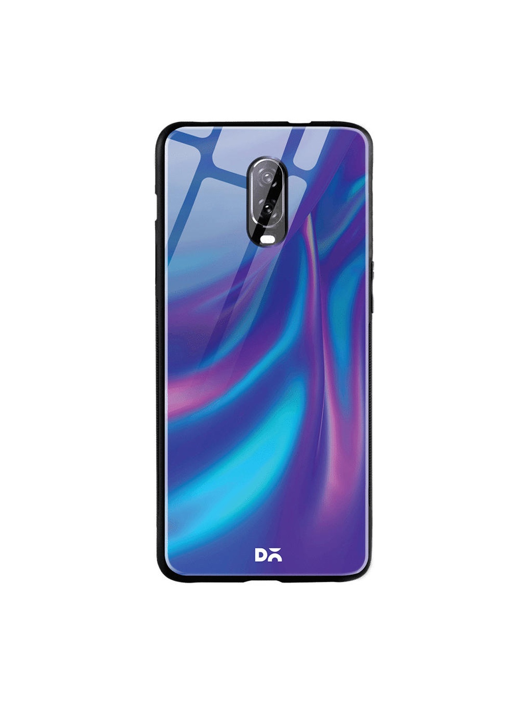 

DailyObjects Blue & Pink Dual Holo Satin OnePlus 7 Glass Case