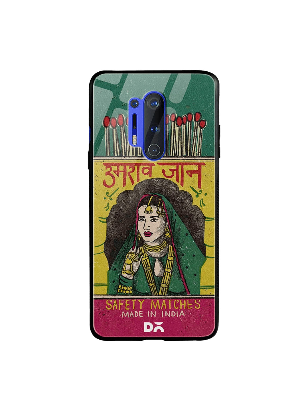 

DailyObjects Green & Pink Umrao Jaan Matchbox OnePlus 8 Pro Glass Case
