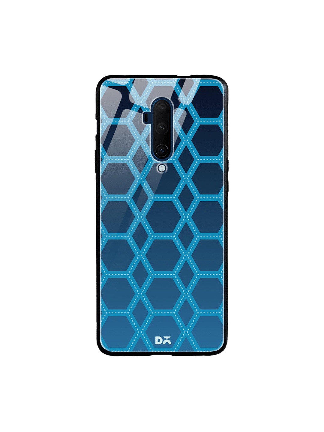 

DailyObjects Blue Nebula Honeycomb OnePlus 7 Pro Glass Case