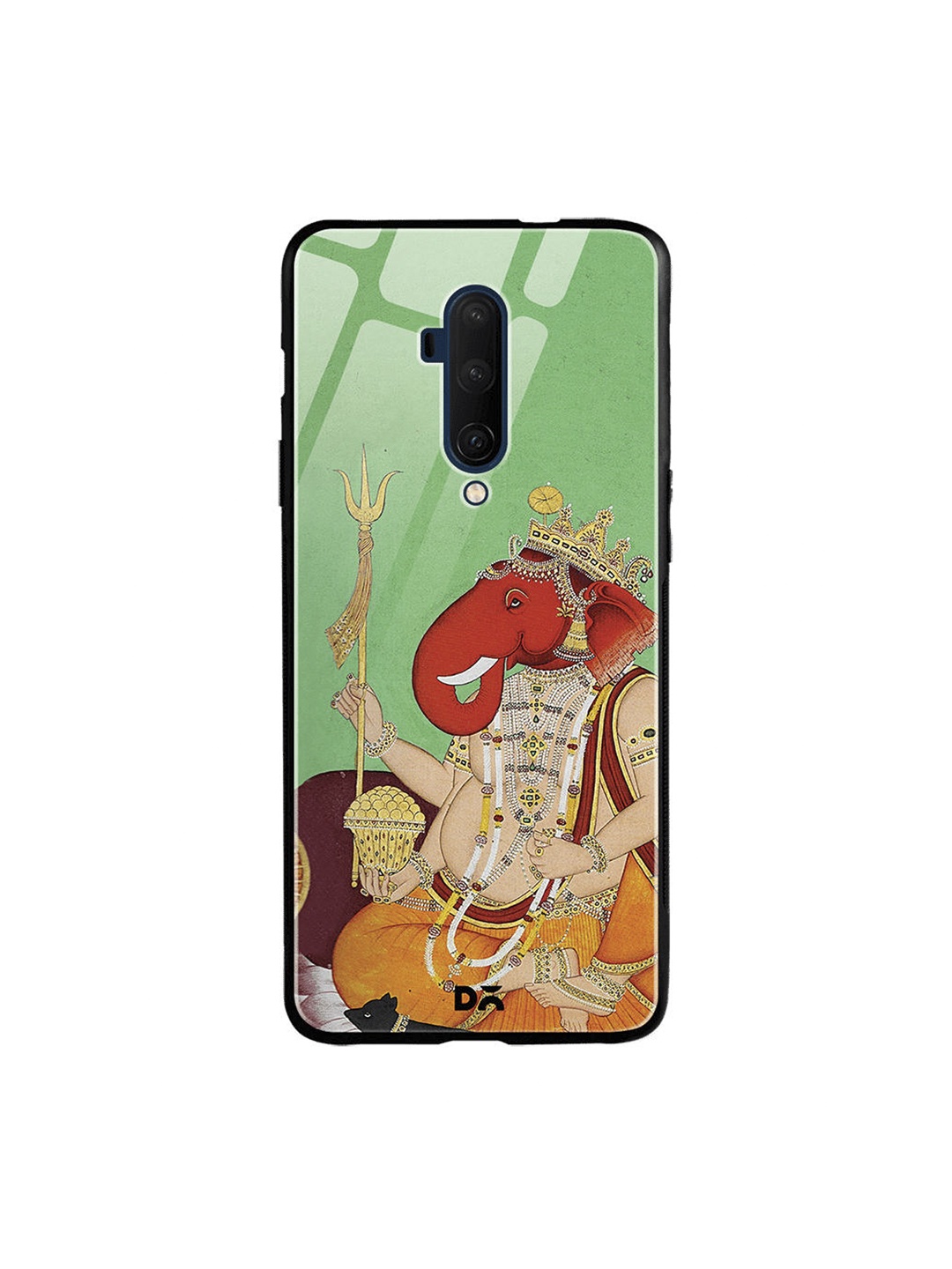 

DailyObjects Green & Red Divine Ganesha OnePlus 7T Pro Glass Cover