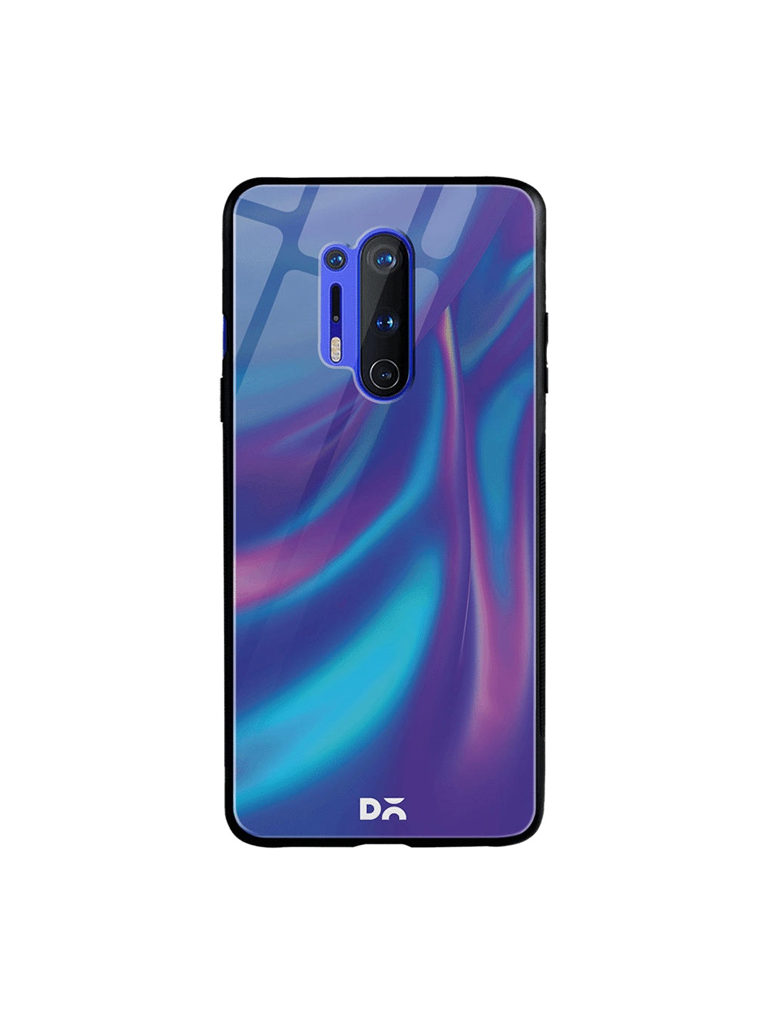 

DailyObjects Blue & Pink Dual Holo Satin OnePlus 8 Pro Glass Case
