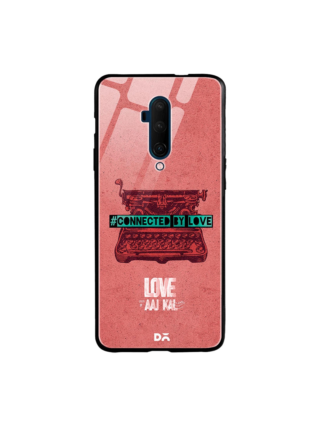 

DailyObjects Pink & Red Love Letter OnePlus 7T Pro Glass Case
