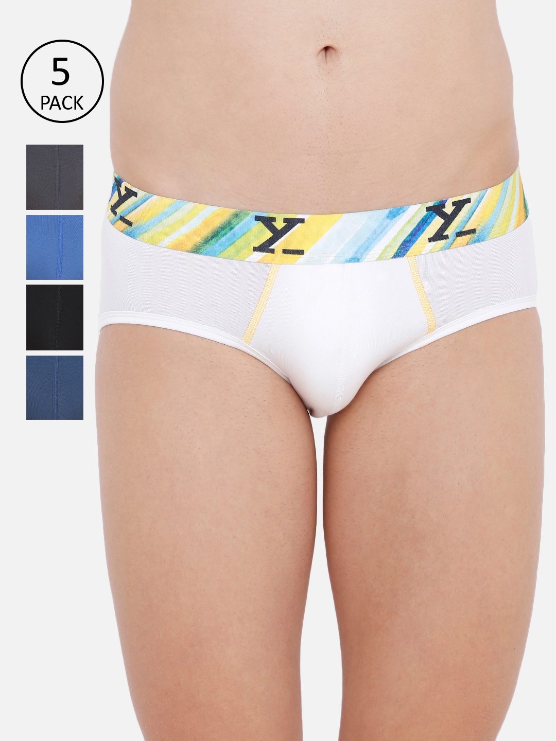 

XYXX =Pack of 5 Ultra Soft Anti-Microbial Briefs XYBRF5PCKN35, White