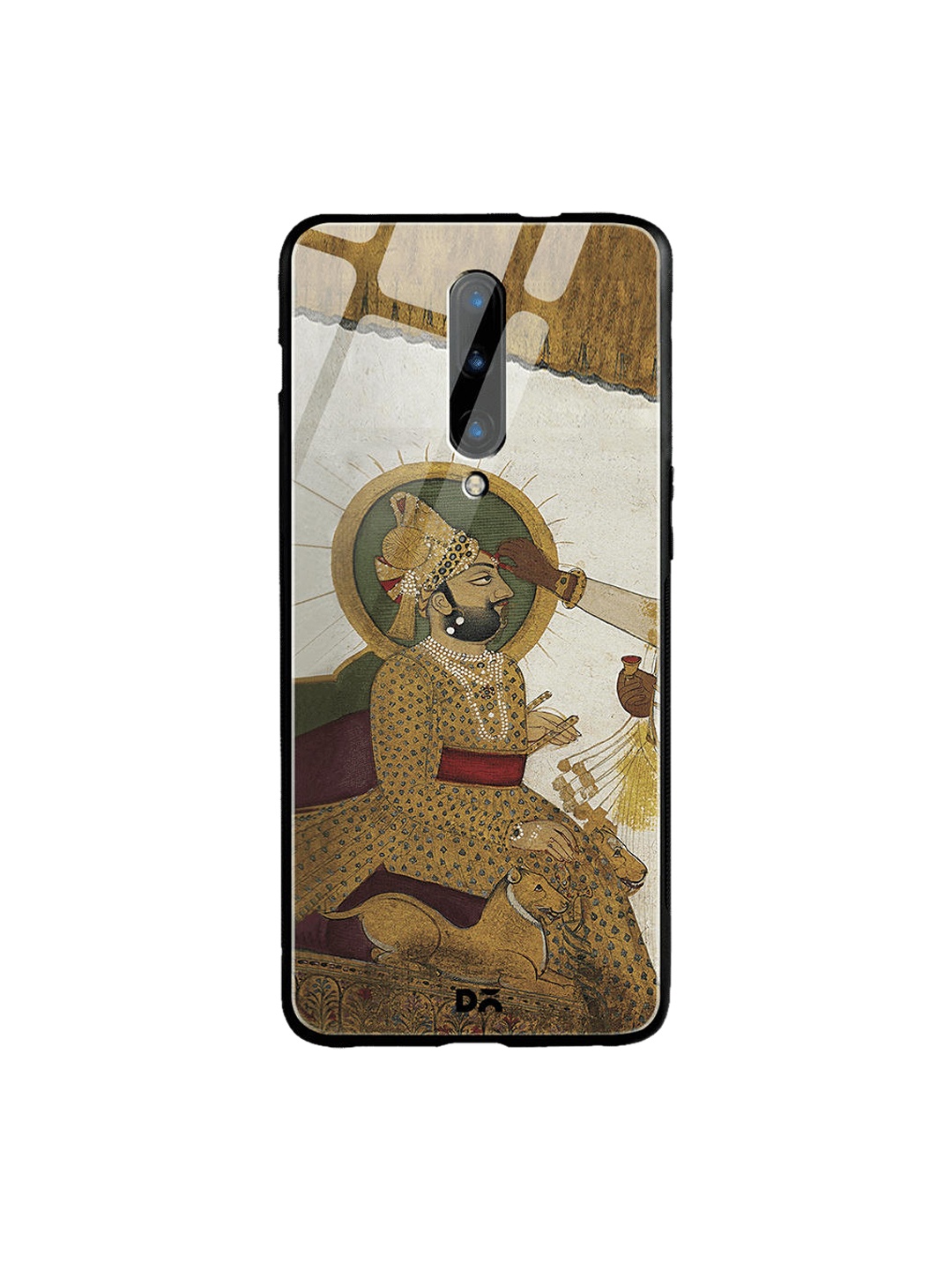 

DailyObjects Yellow & Red Royal Tiika OnePlus 7 Pro Glass Mobile Case