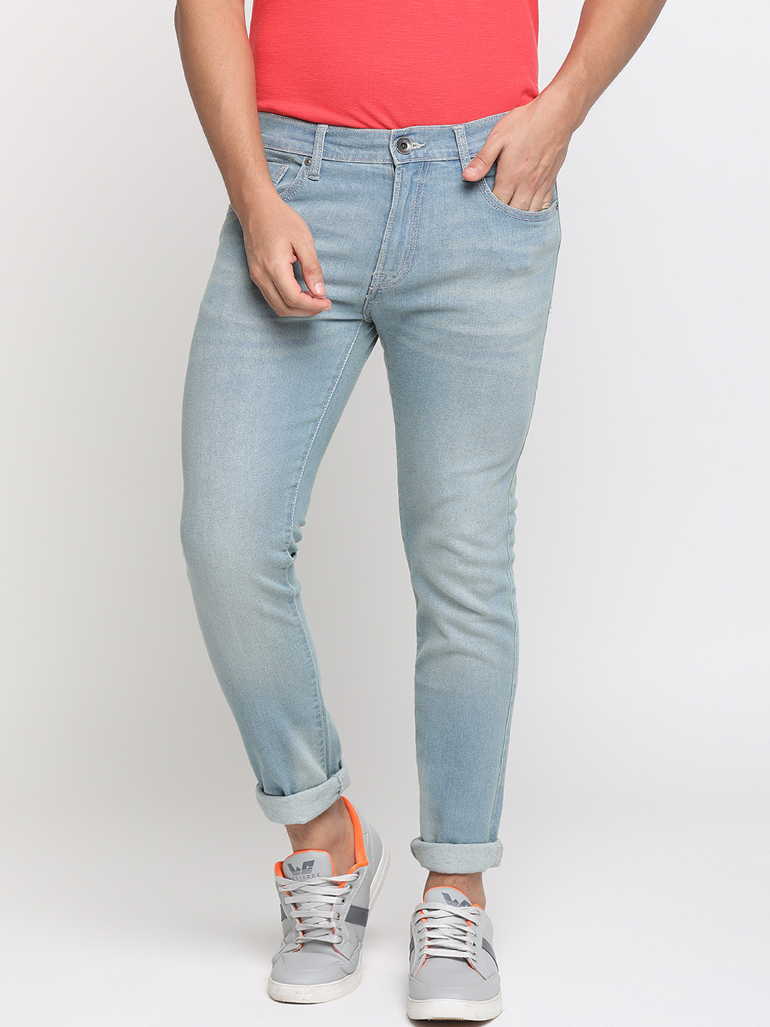 

Pepe Jeans Men Blue Regular Fit Mid-Rise Low Distress Jeans