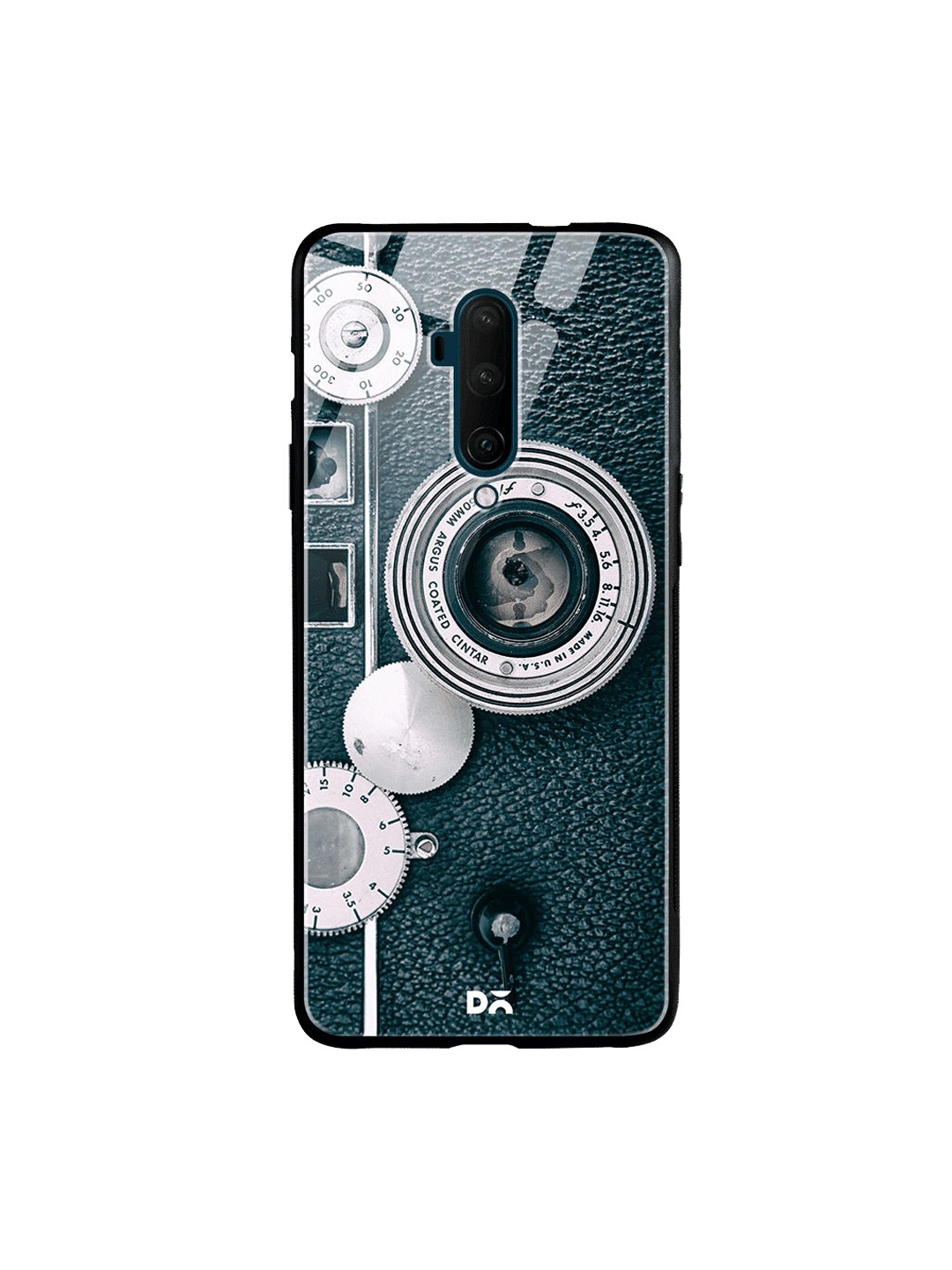 

DailyObjects Green & Silver-Toned Classic Camera 2 OnePlus 7T Pro Glass Cover