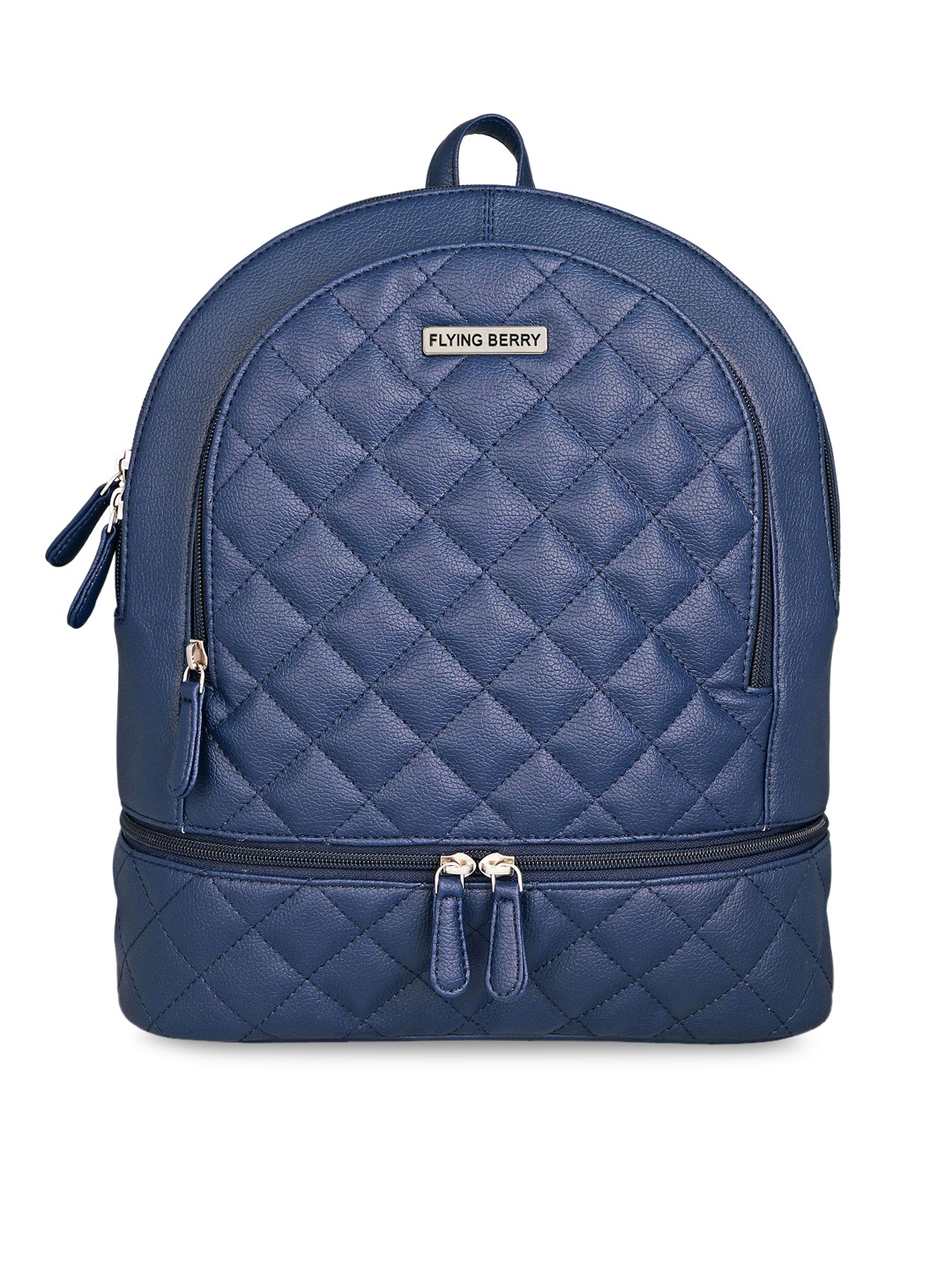 

FLYING BERRY Women Blue Textured Backpack