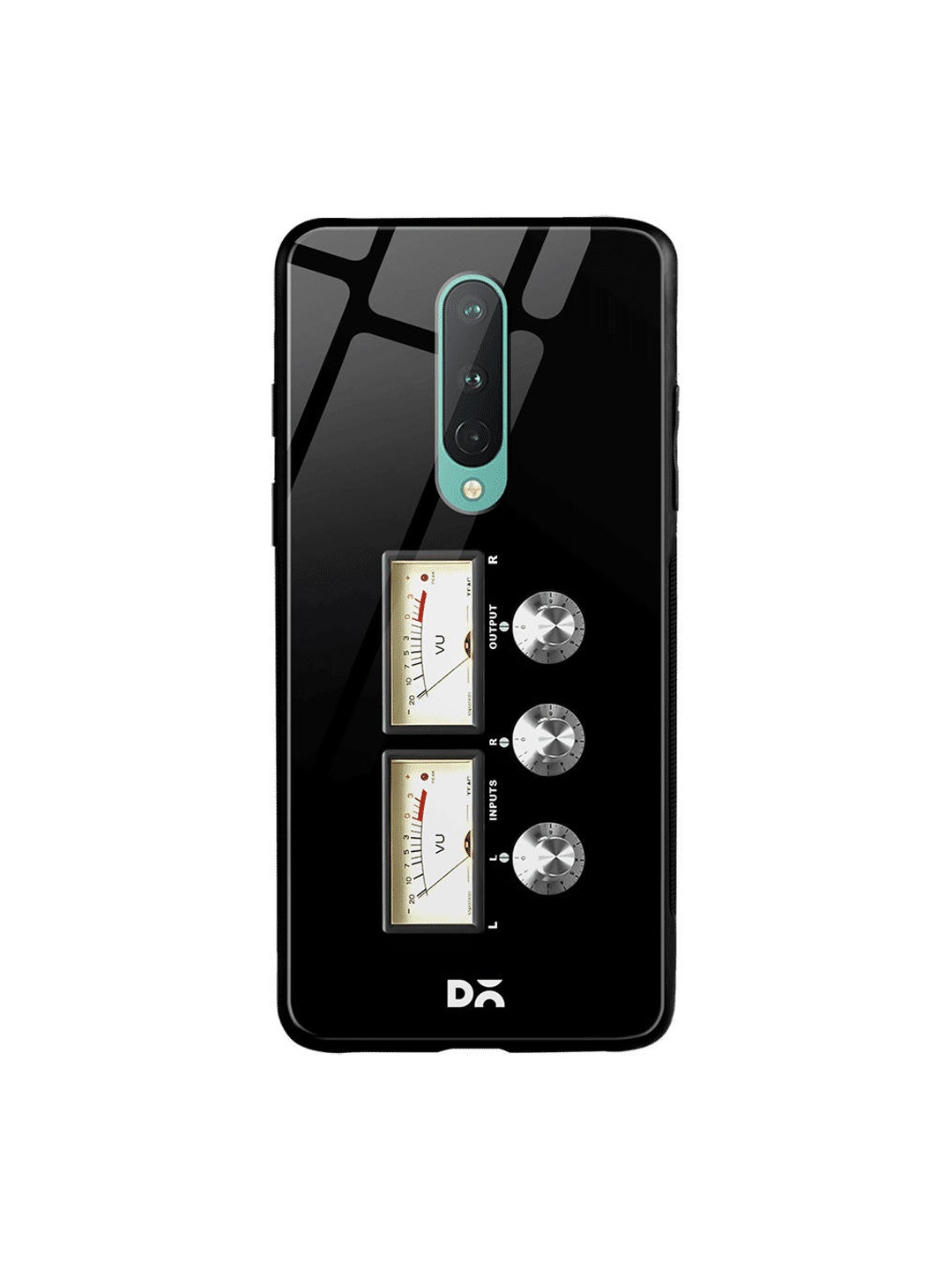DailyObjects Black & White Amp OnePlus 8 Glass Case