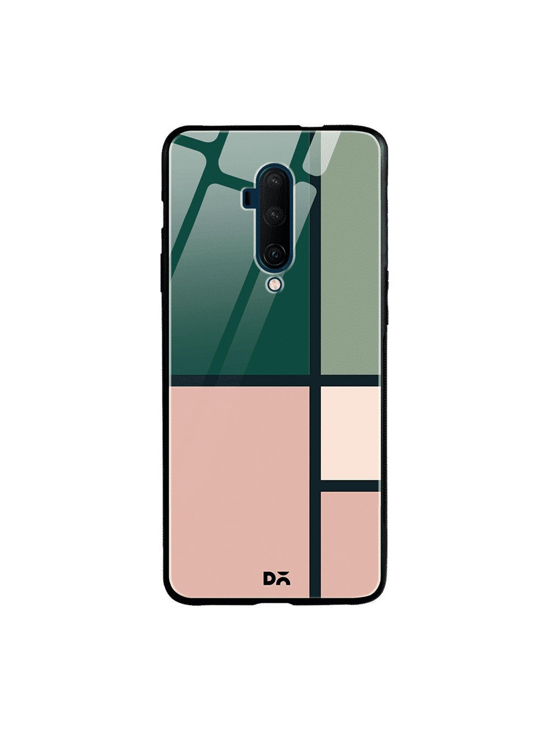 

DailyObjects Green & Peach-Coloured Window OnePlus 7 Pro Glass Case