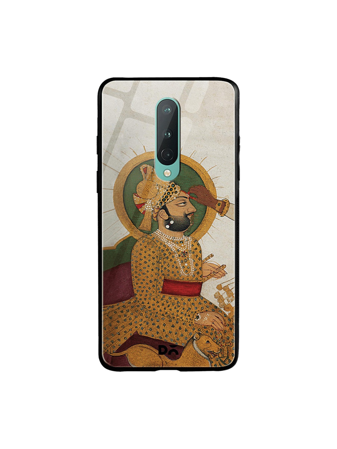 

DailyObjects Yellow & Green Royal Tiika OnePlus 8 Glass Mobile Case
