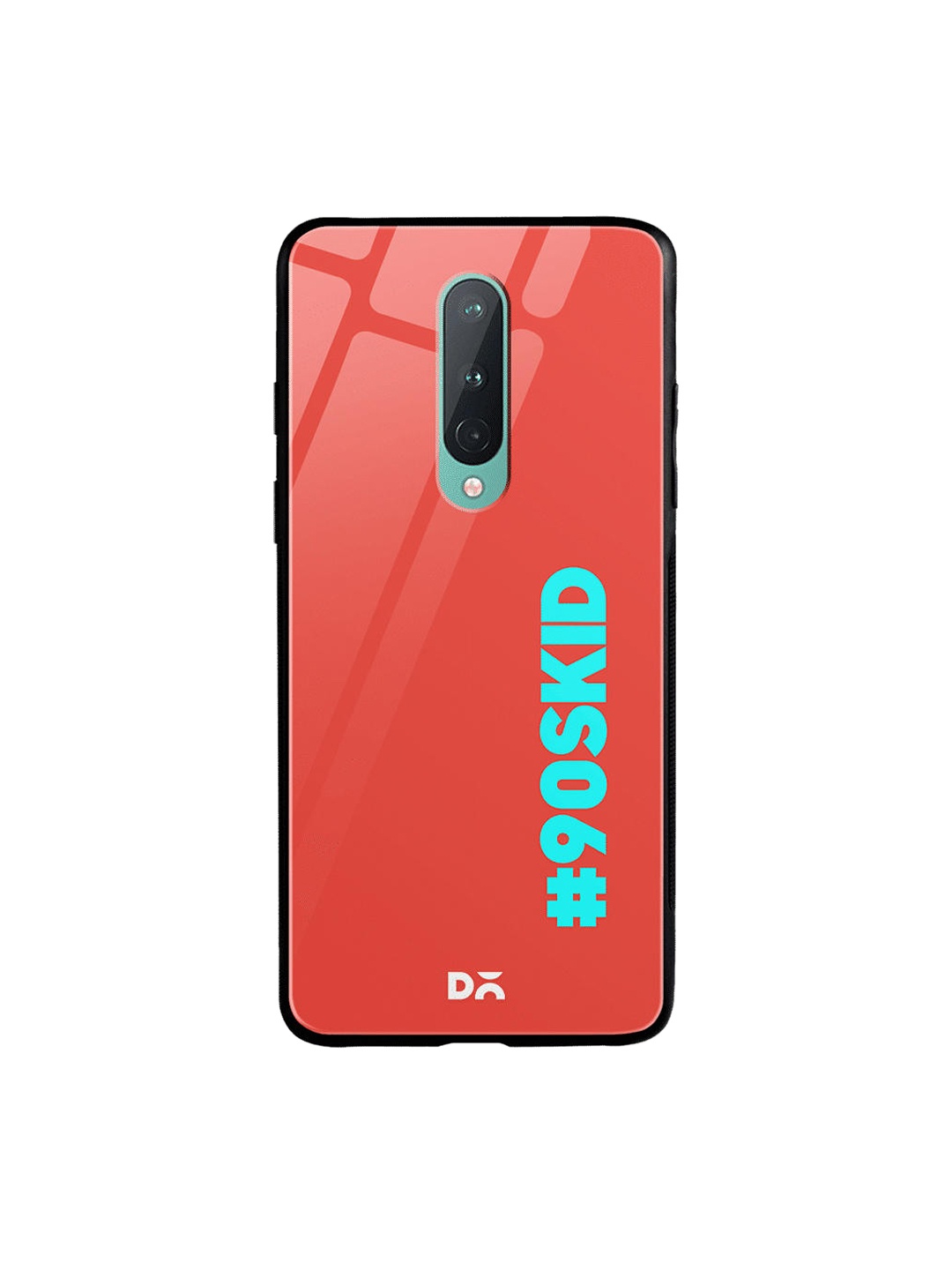 DailyObjects Red & Blue 90`s Kid OnePlus 8 Glass Cover