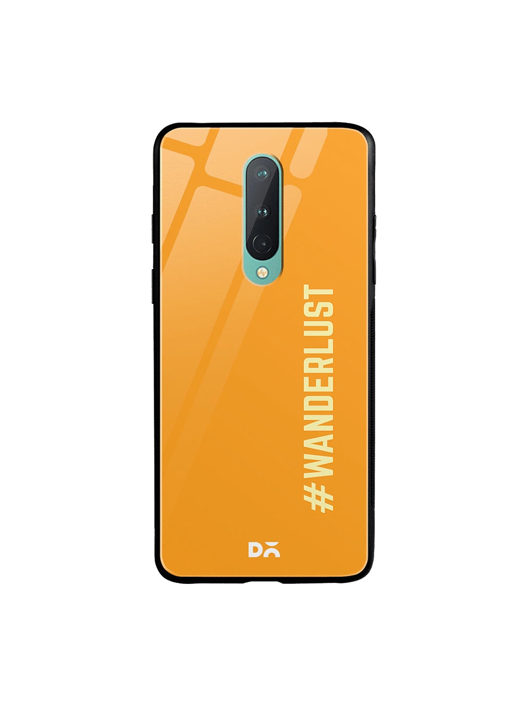 

DailyObjects Orange & White Wandering OnePlus 8 Glass Case