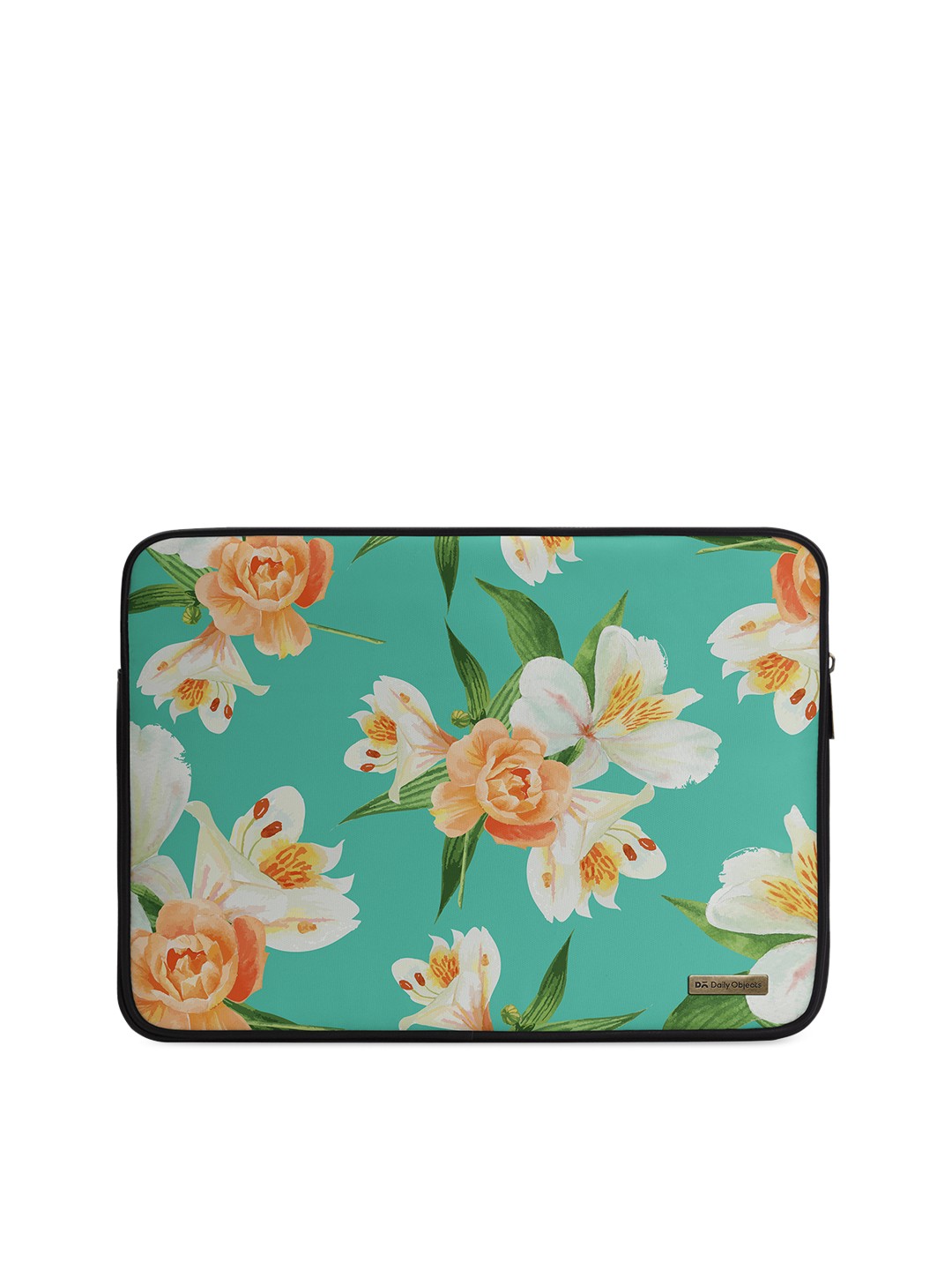

DailyObjects Unisex Blue & Off-White Floral Printed Laptop Sleeve