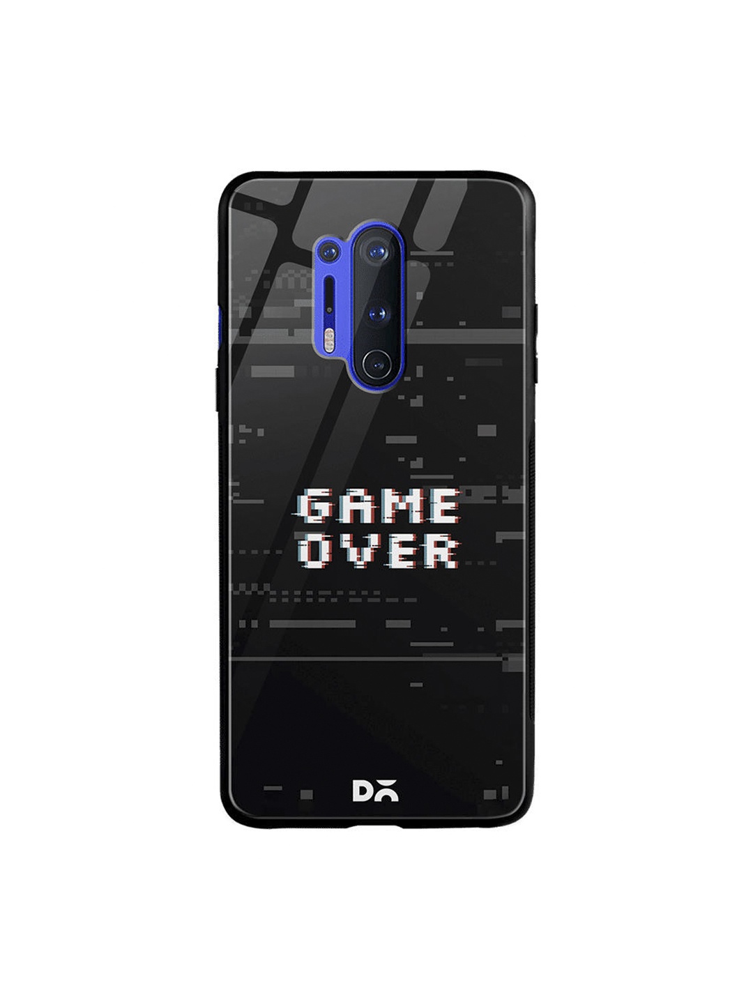 DailyObjects Black & White Game Over OnePlus 8 Pro Glass Case