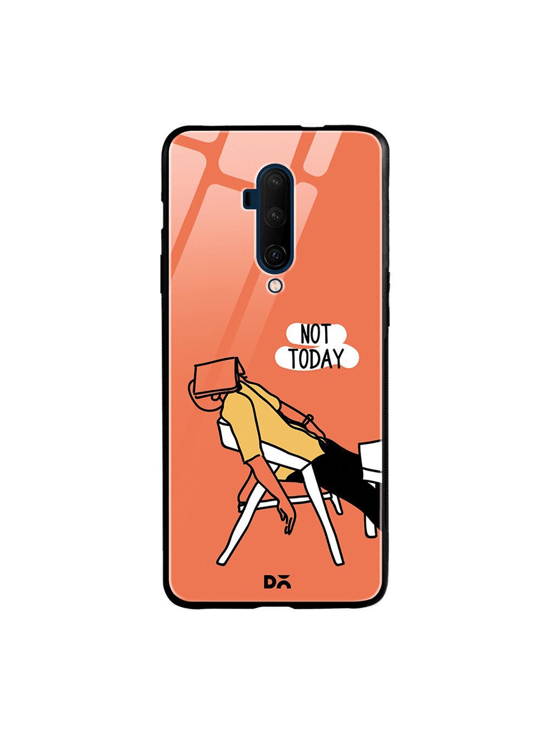 

DailyObjects Orange & Yellow Not Today OnePlus 7 Pro Glass Case