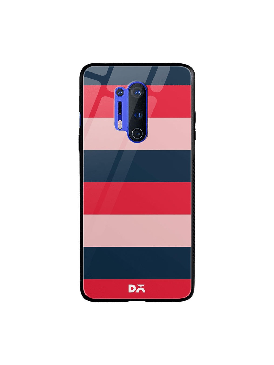 

DailyObjects Pink & Red Dark Lines OnePlus 8 Pro Glass Case