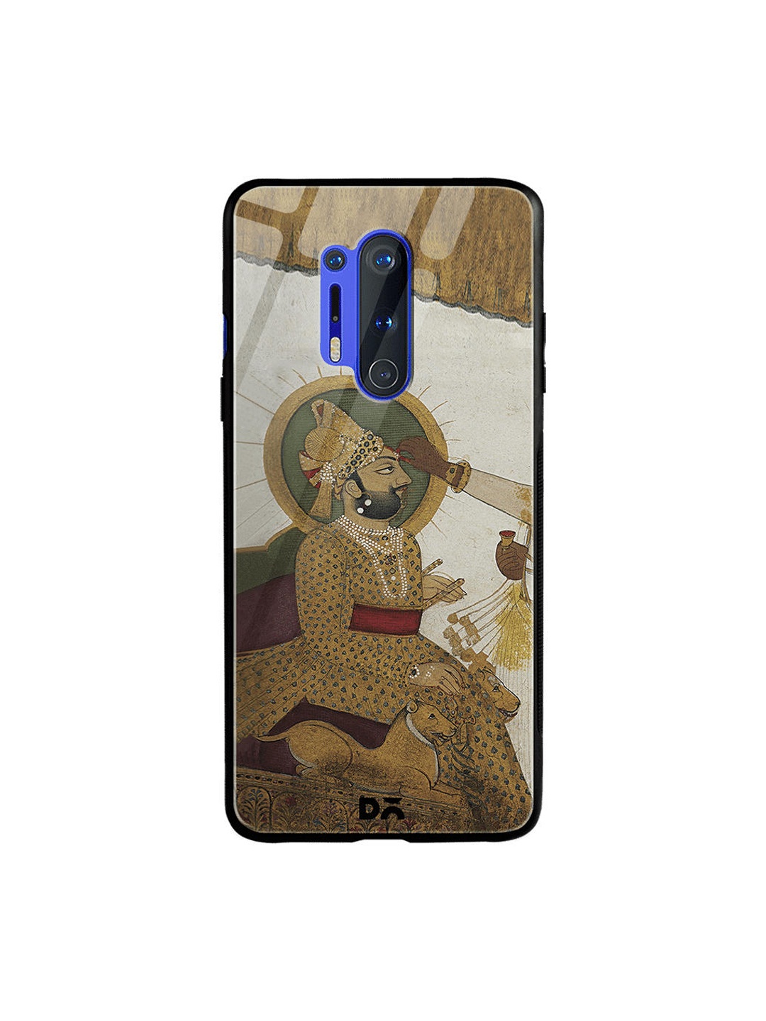 

DailyObjects Yellow & White Royal Tiika OnePlus 8 Pro Glass Case