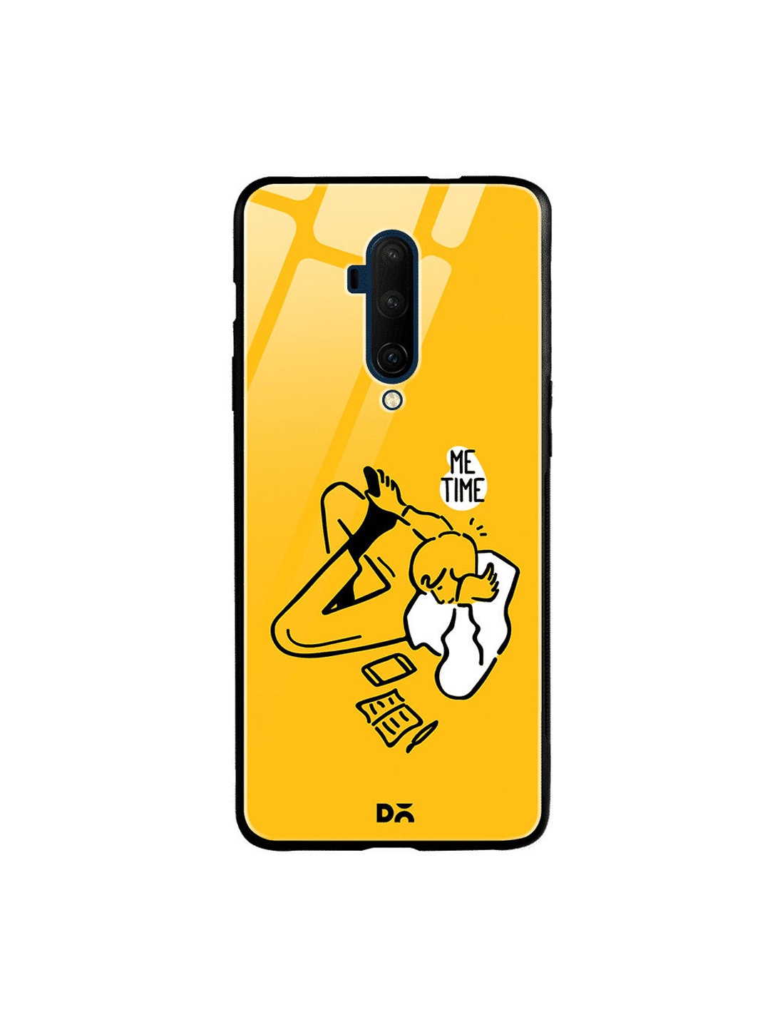 

DailyObjects Yellow & White Me Time OnePlus 7 Pro Glass Cover