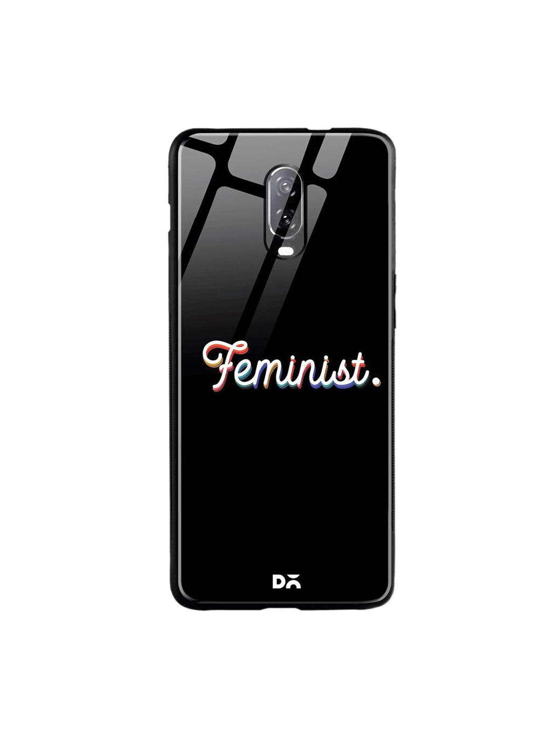 

DailyObjects Black & White The Feminist OnePlus 6T Glass Cover