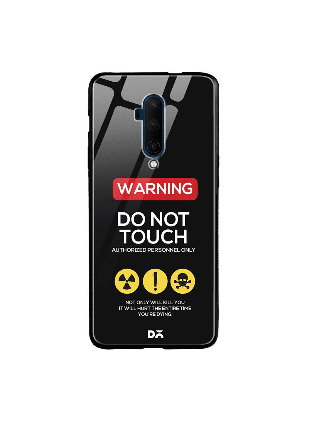 

DailyObjects Black & White Do Not Touch OnePlus 7 Pro Glass Case