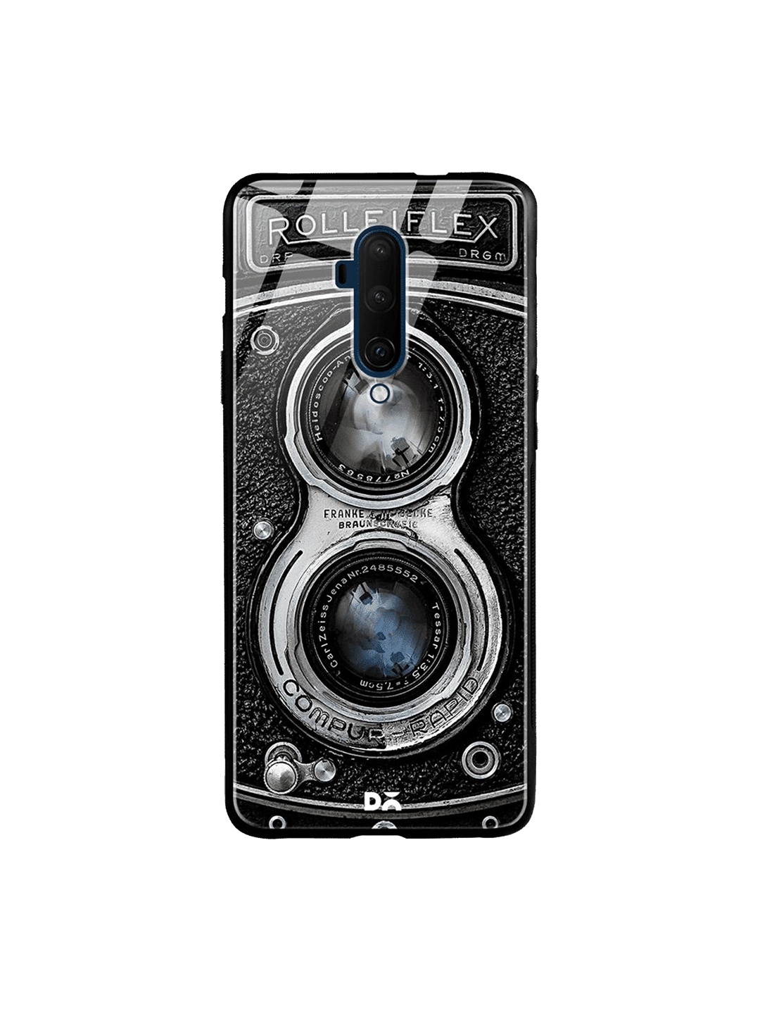 

DailyObjects Black & Grey Flex Camera OnePlus 7T Pro Glass Case