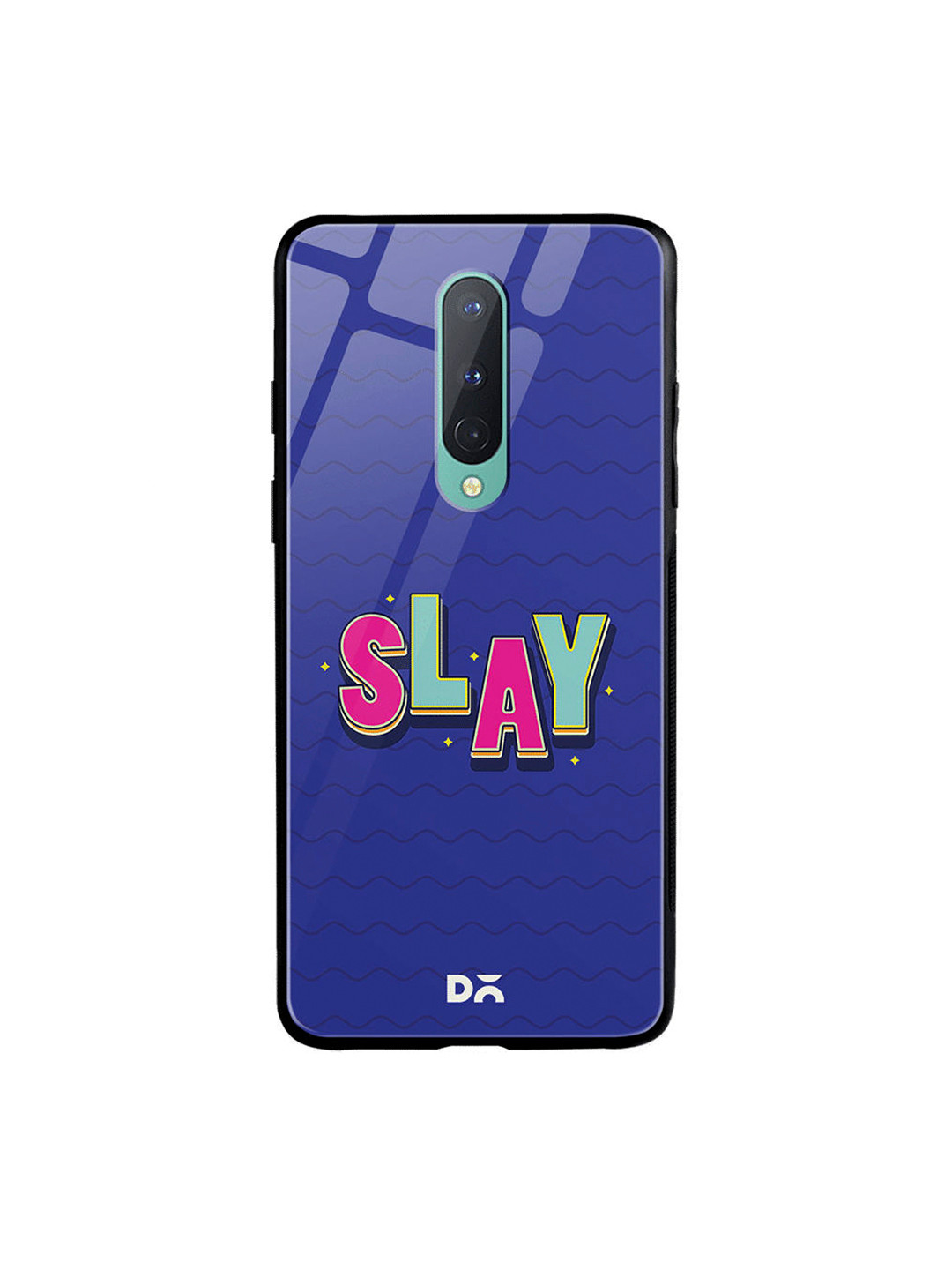 

DailyObjects Blue & Pink Slay It OnePlus 8 Glass Case