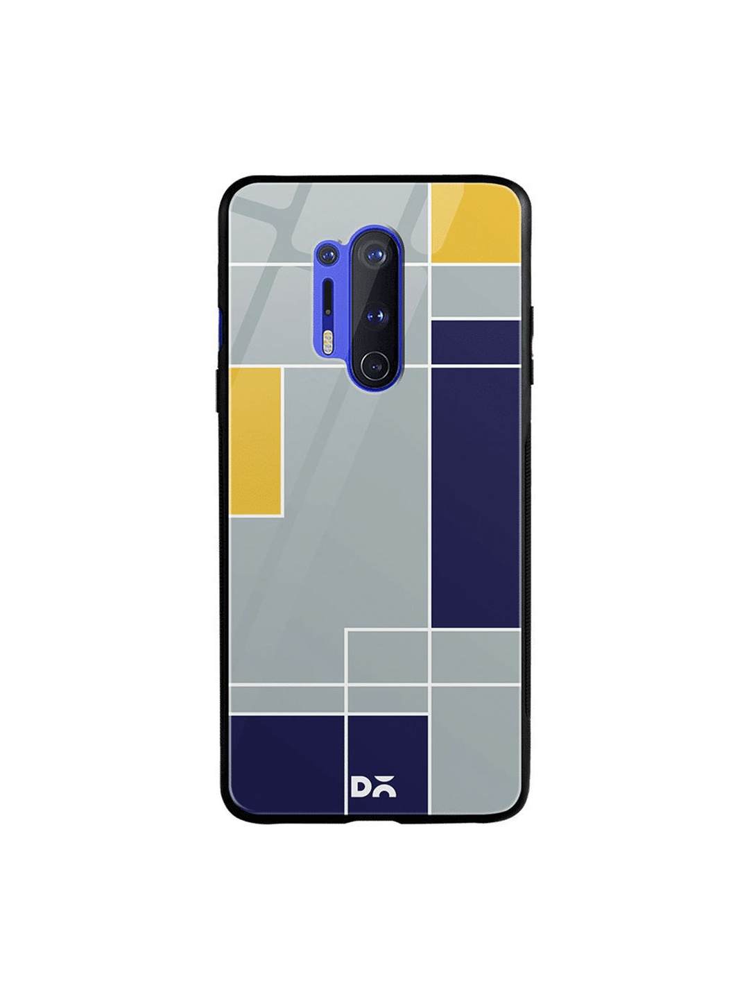 

DailyObjects Grey & Blue Light Smoke Blocks OnePlus 8 Pro Glass Case
