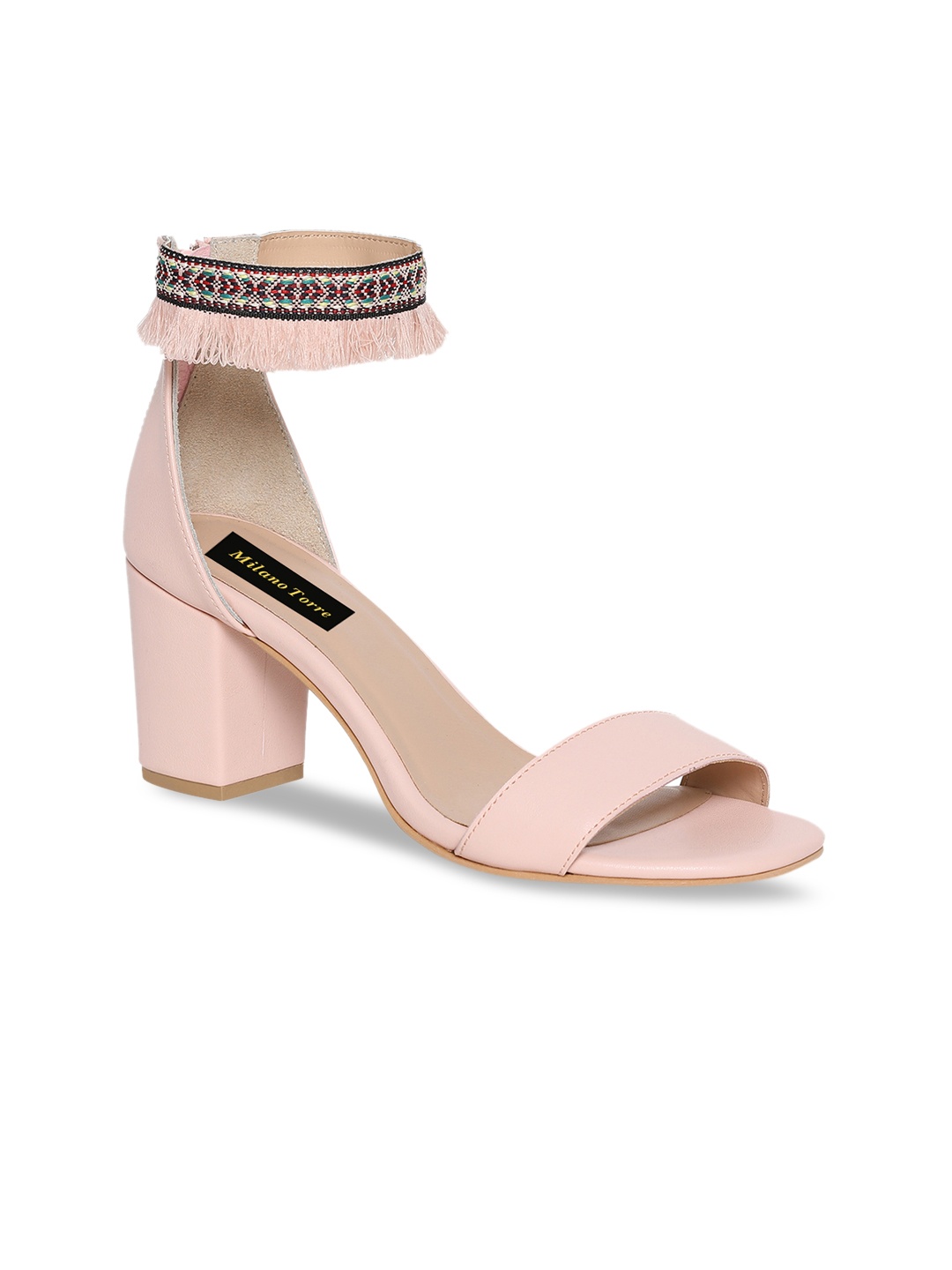 

Milano Torre Women Nude-Coloured Solid Block Heels