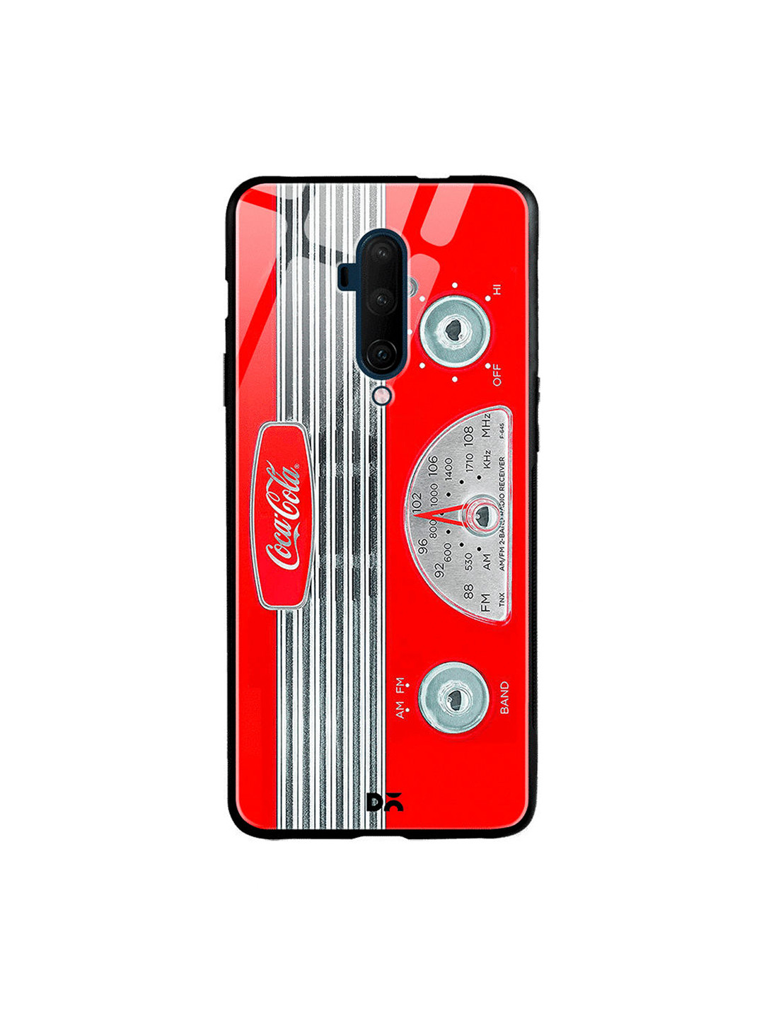 

DailyObjects Red & Grey Coke Radio OnePlus 7 Pro Glass Case