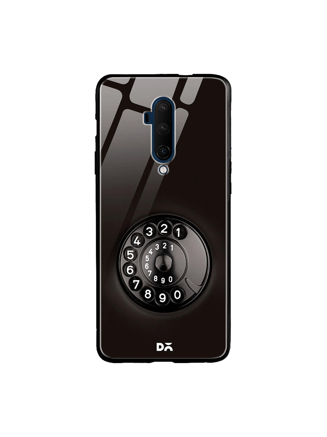 

DailyObjects Black Dialer OnePlus 7T Pro Glass Case