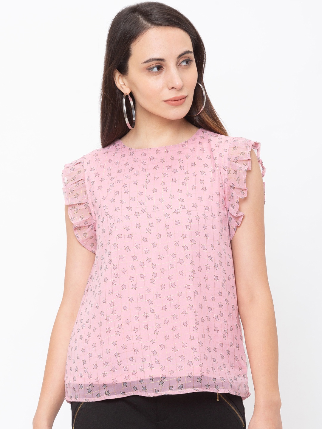 

Globus Women Pink Printed Top