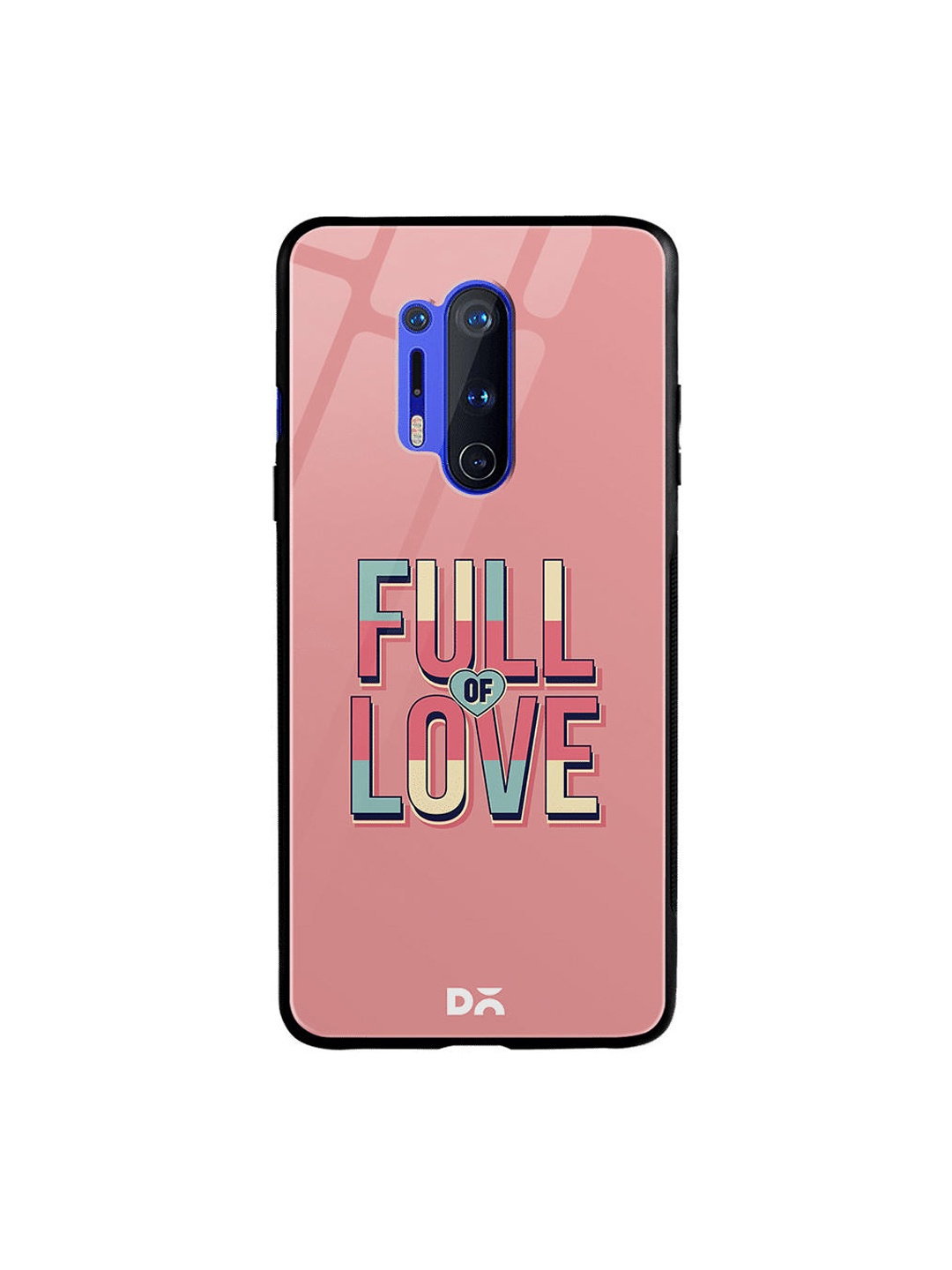 

DailyObjects Pink & Green Full of Love OnePlus 8 Pro Glass Mobile Case