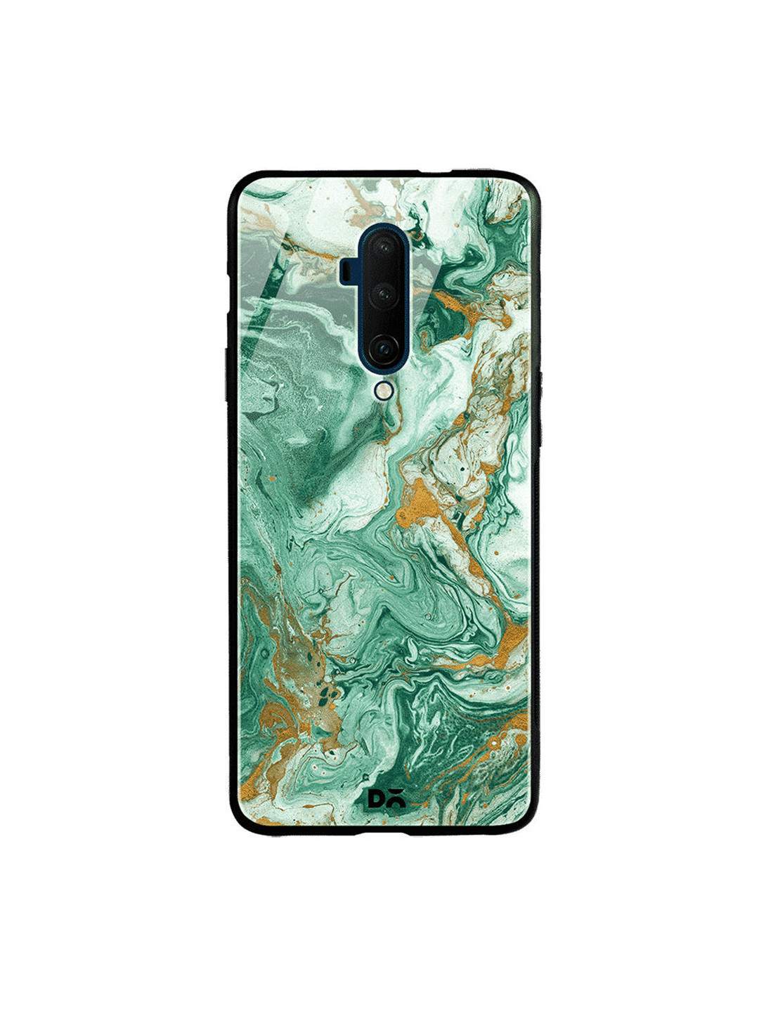 

DailyObjects Sea Green & Gold-Toned Marble Forest OnePlus 7 Pro Glass Case