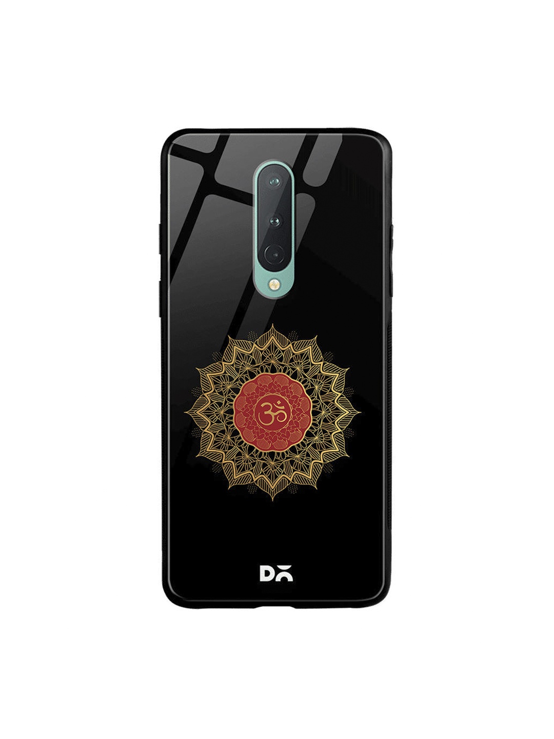 

DailyObjects Black & Red OM Aura OnePlus 8 Glass Case