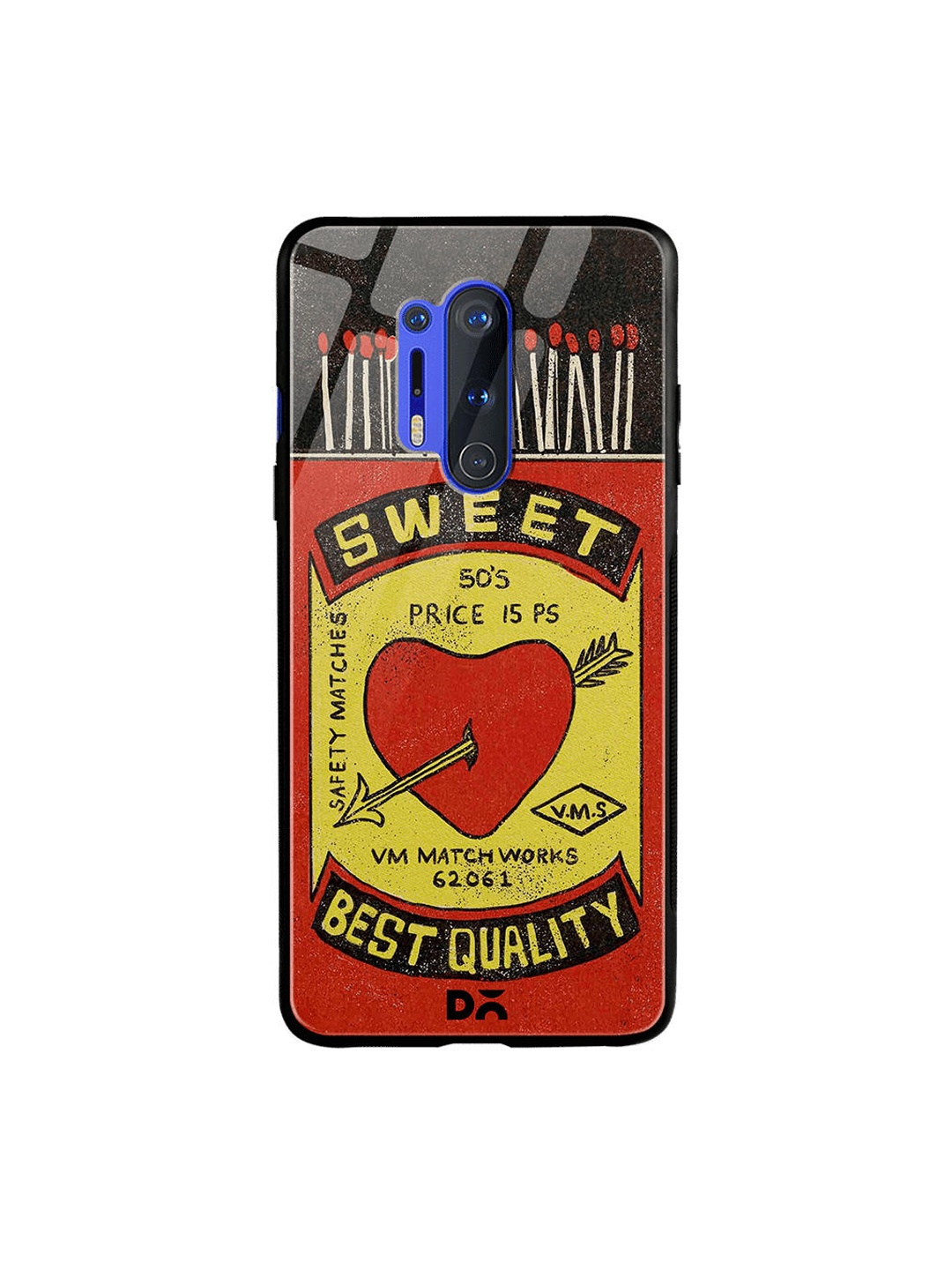 

DailyObjects Black & Red Sweet Matchbox OnePlus 8 Pro Glass Case
